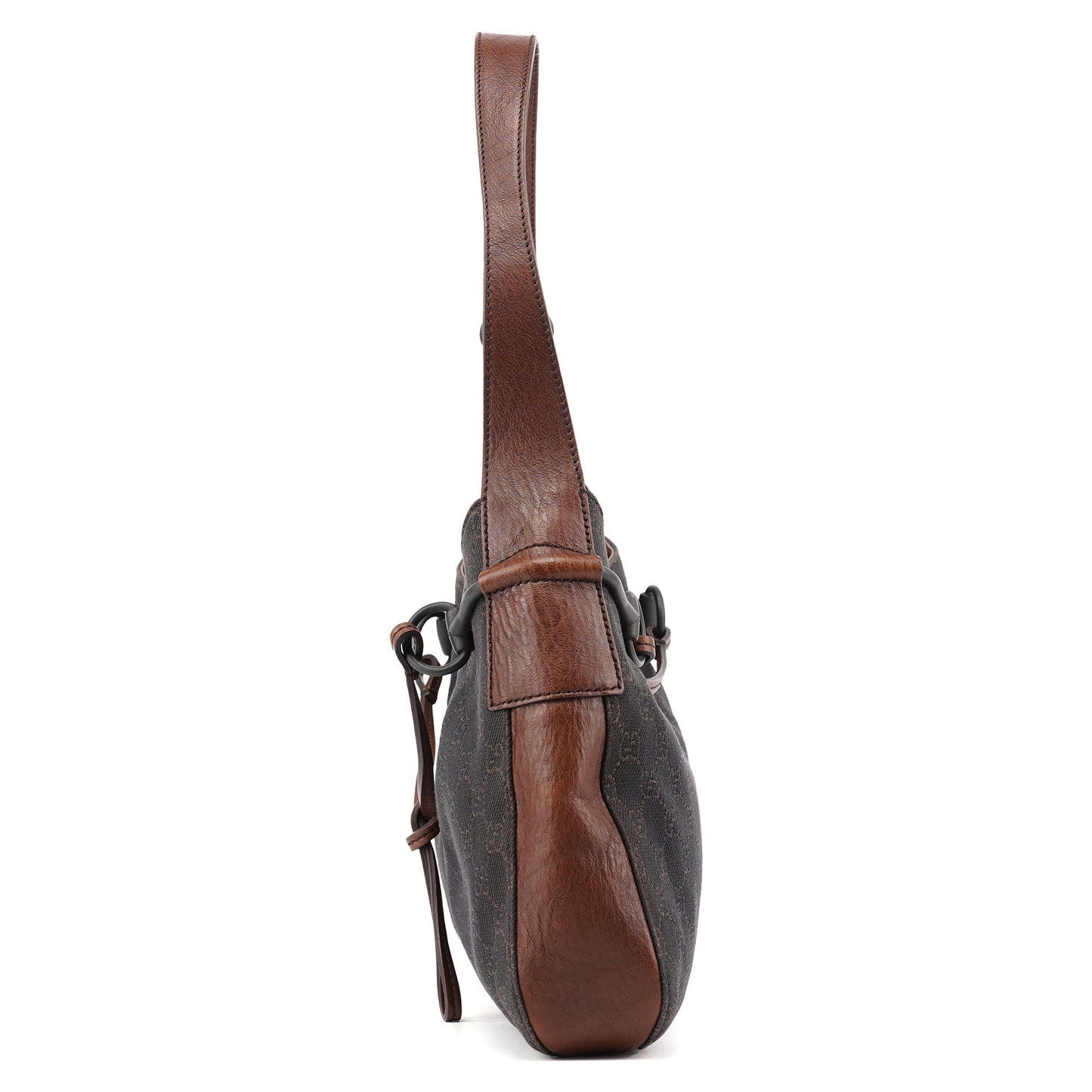 101975 Brown GG Horsebit Shoulder Bag