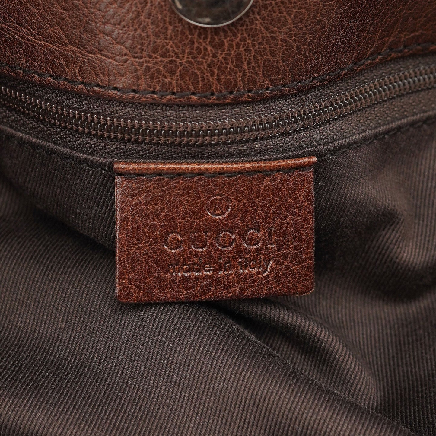 101975 Brown GG Horsebit Shoulder Bag