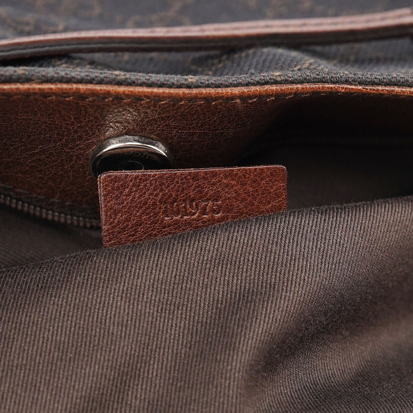 101975 Brown GG Horsebit Shoulder Bag