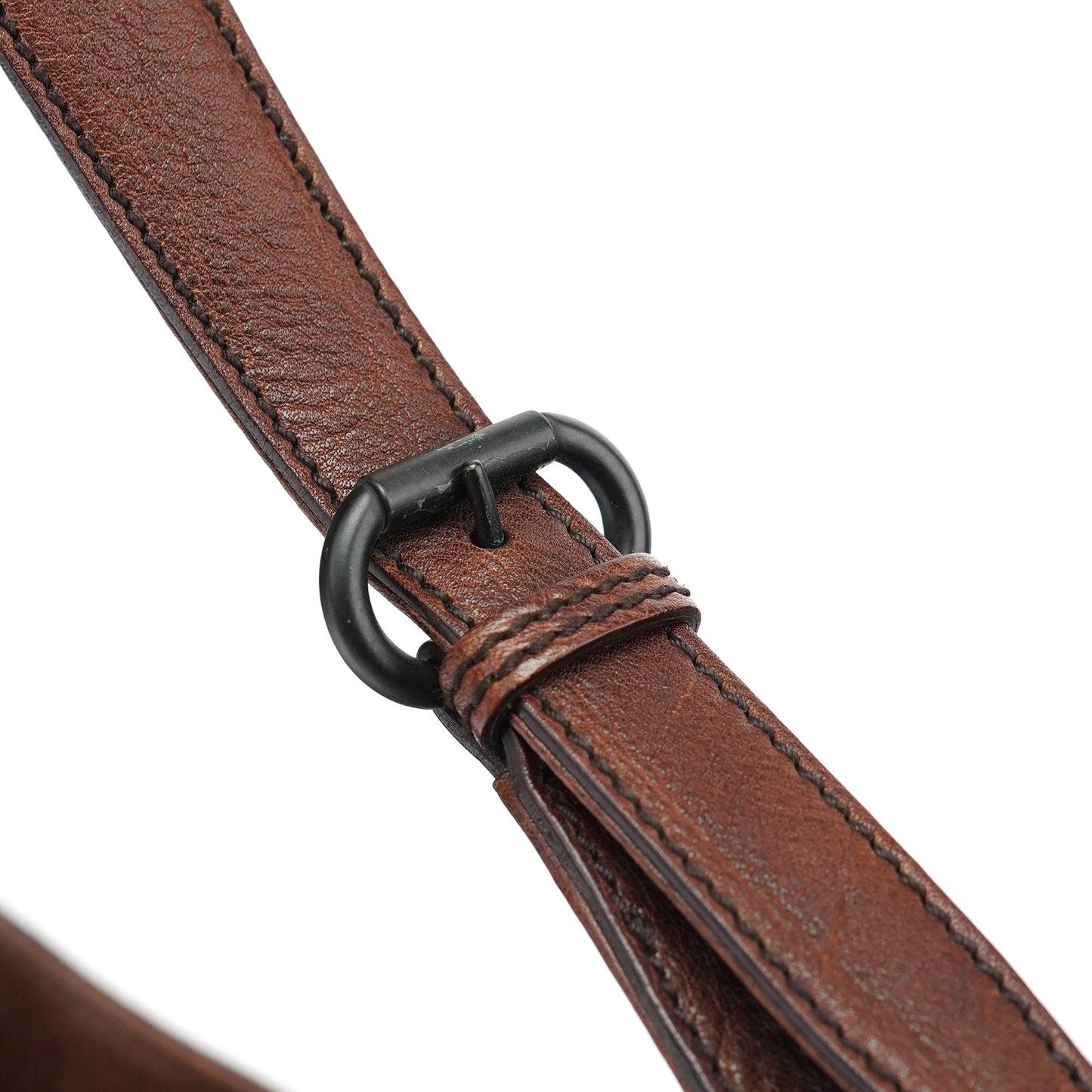 101975 Brown GG Horsebit Shoulder Bag