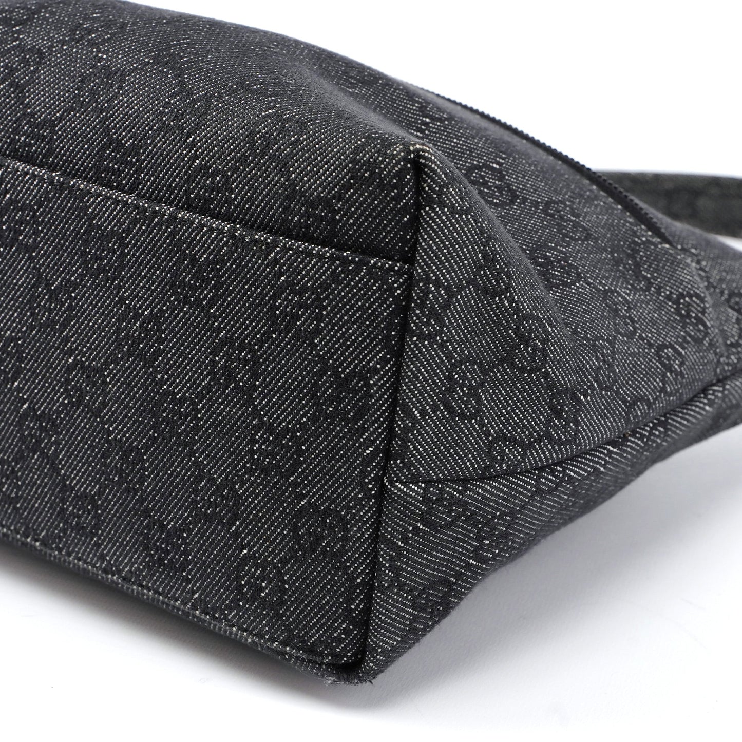 105649 Anthracite GG Denim Shoulder Bag