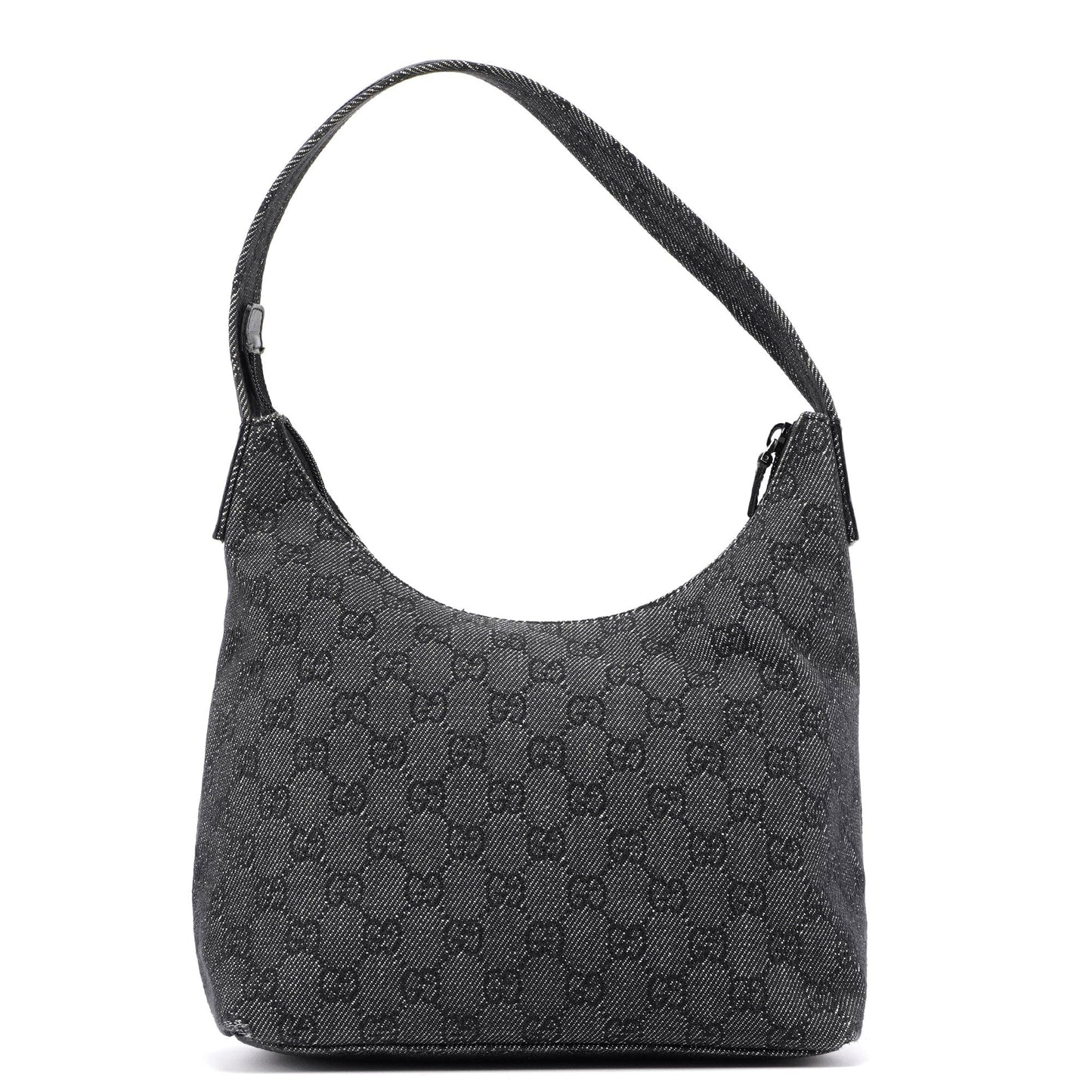 105649 Anthracite GG Denim Shoulder Bag