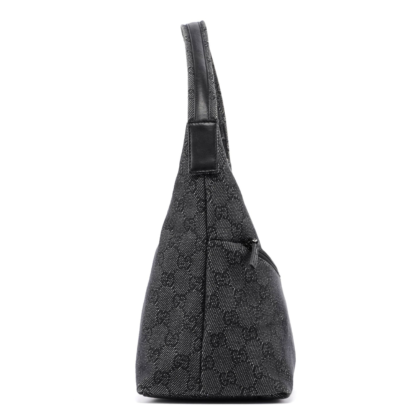 105649 Anthracite GG Denim Shoulder Bag