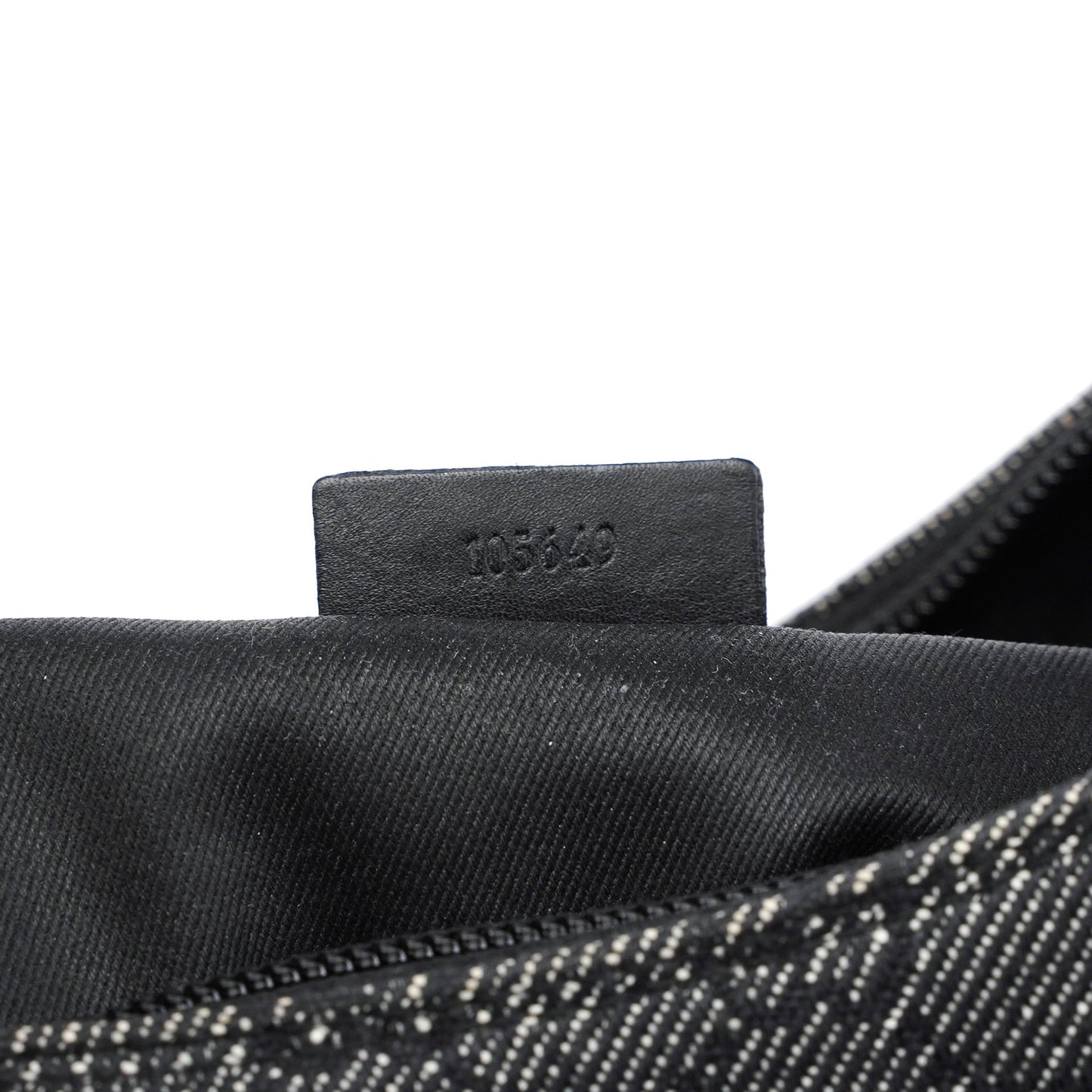 105649 Anthracite GG Denim Shoulder Bag