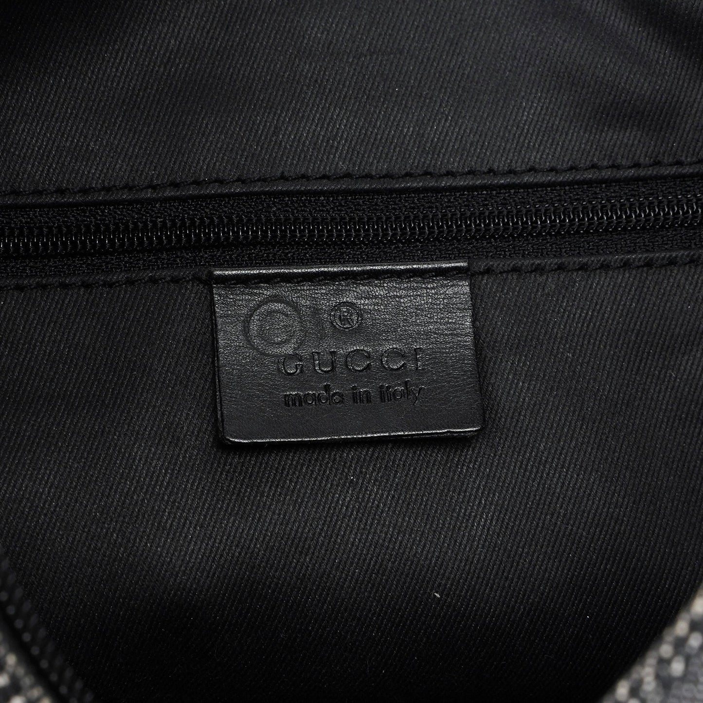 105649 Anthracite GG Denim Shoulder Bag