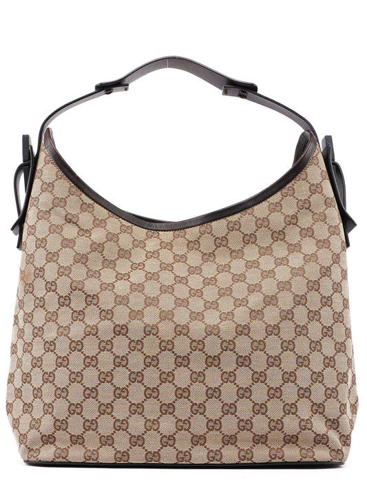 106242 Beige Brown GG Shoulder Bag