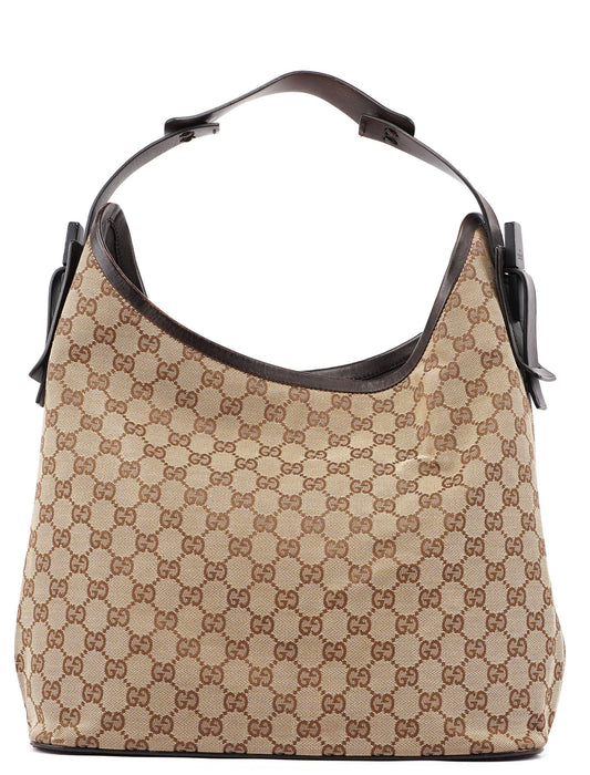 106242 Beige GG Hobo Shoulder Bag