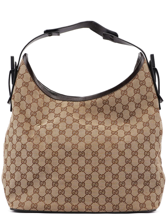 106242 Beige GG Hobo Shoulder Bag