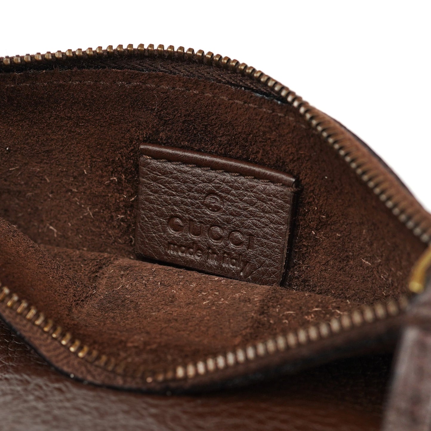 109132 Brown Leather Pocket Tote Bag