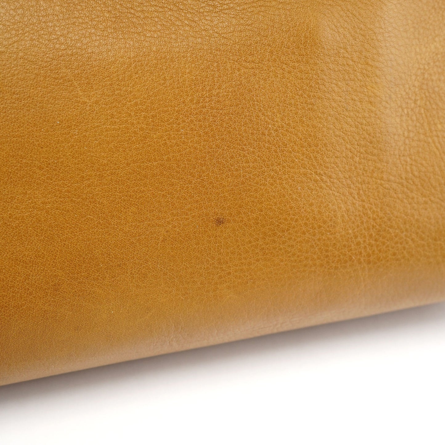 109136 Yellow Leather Bamboo Bag