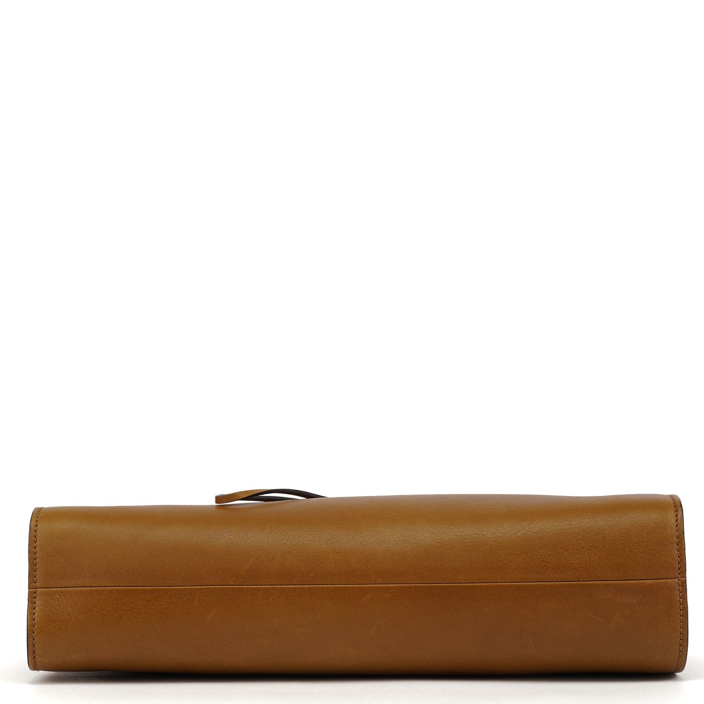 109136 Yellow Leather Bamboo Bag