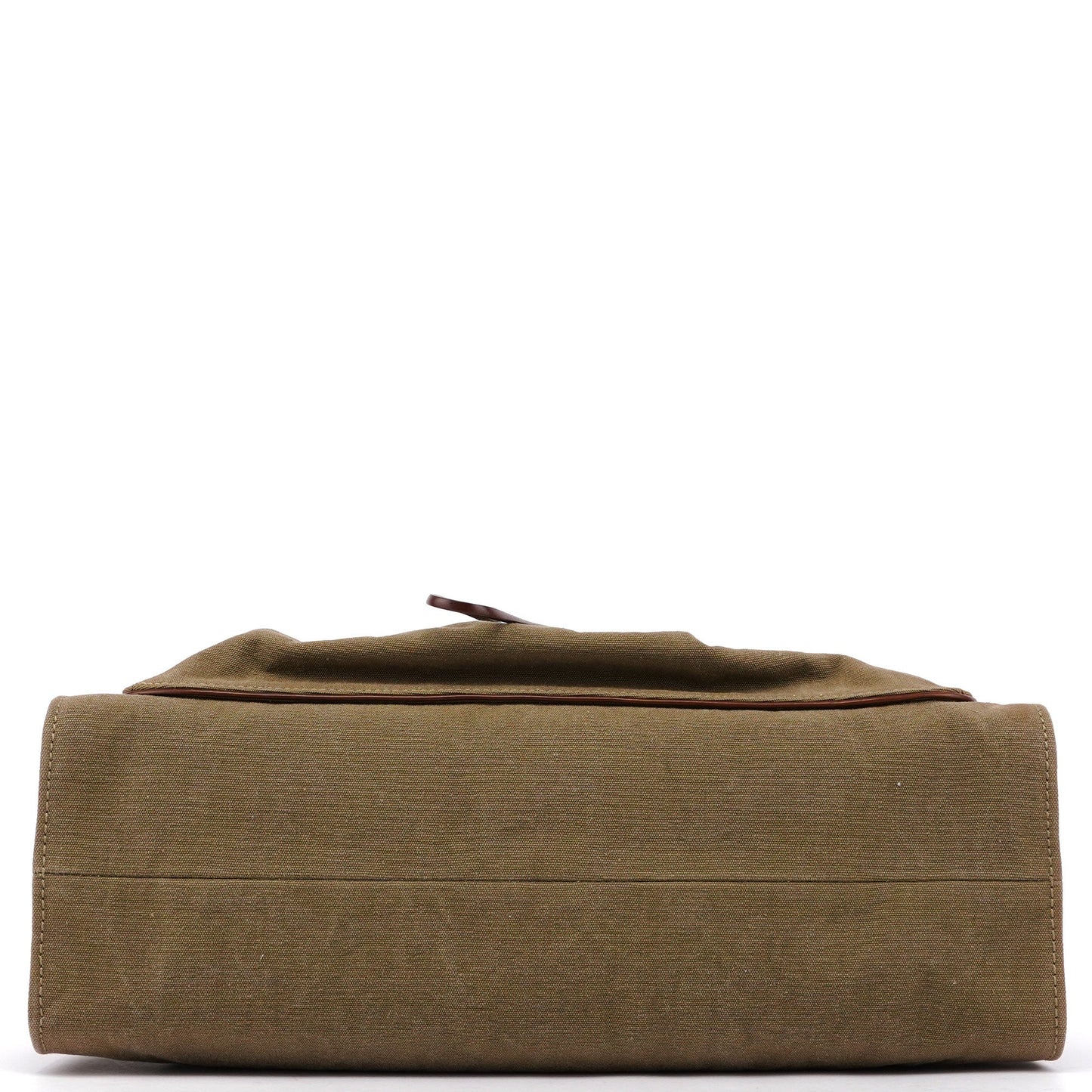 109138 Beige Canvas Bamboo Dual Handle Bag