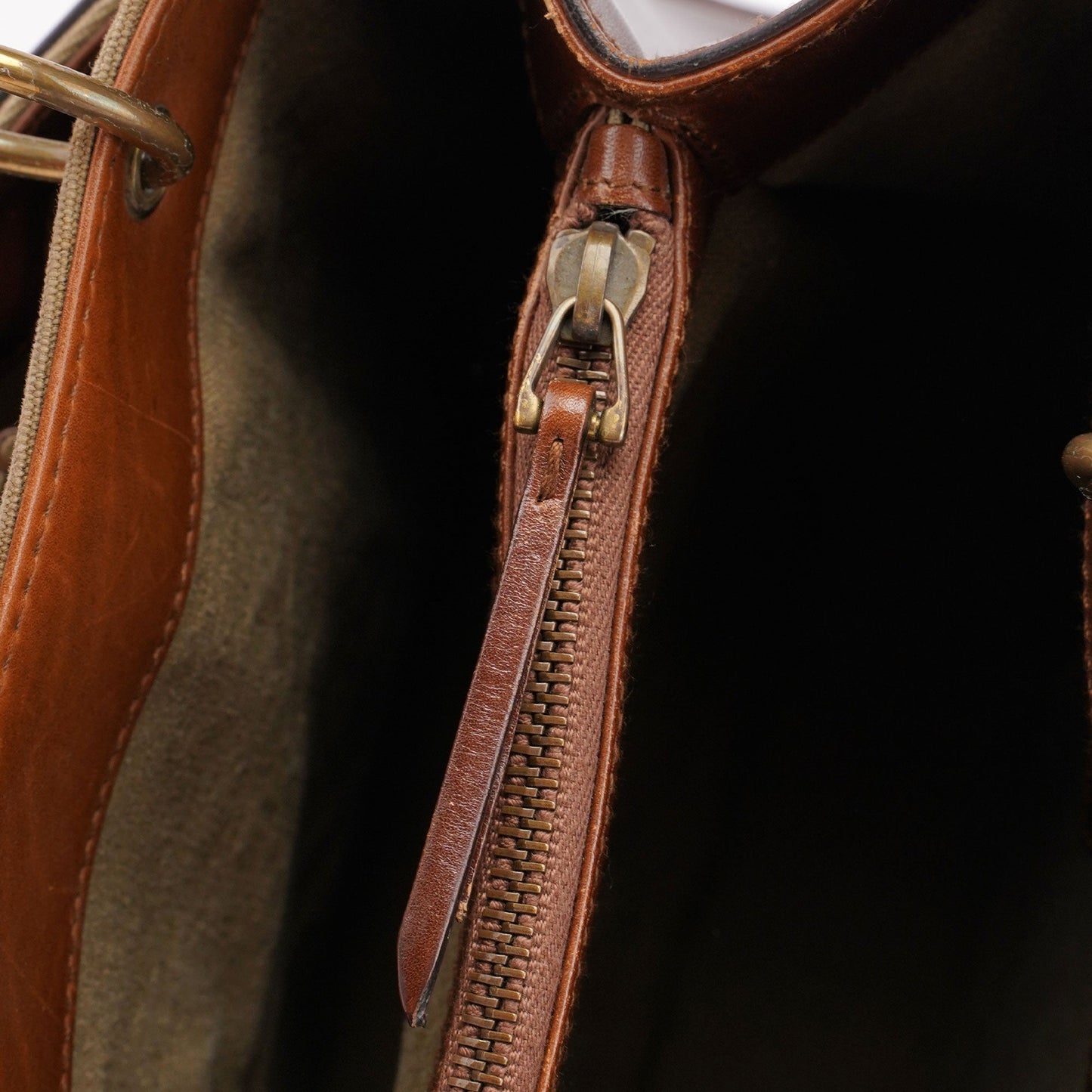 109138 Beige Canvas Bamboo Dual Handle Bag