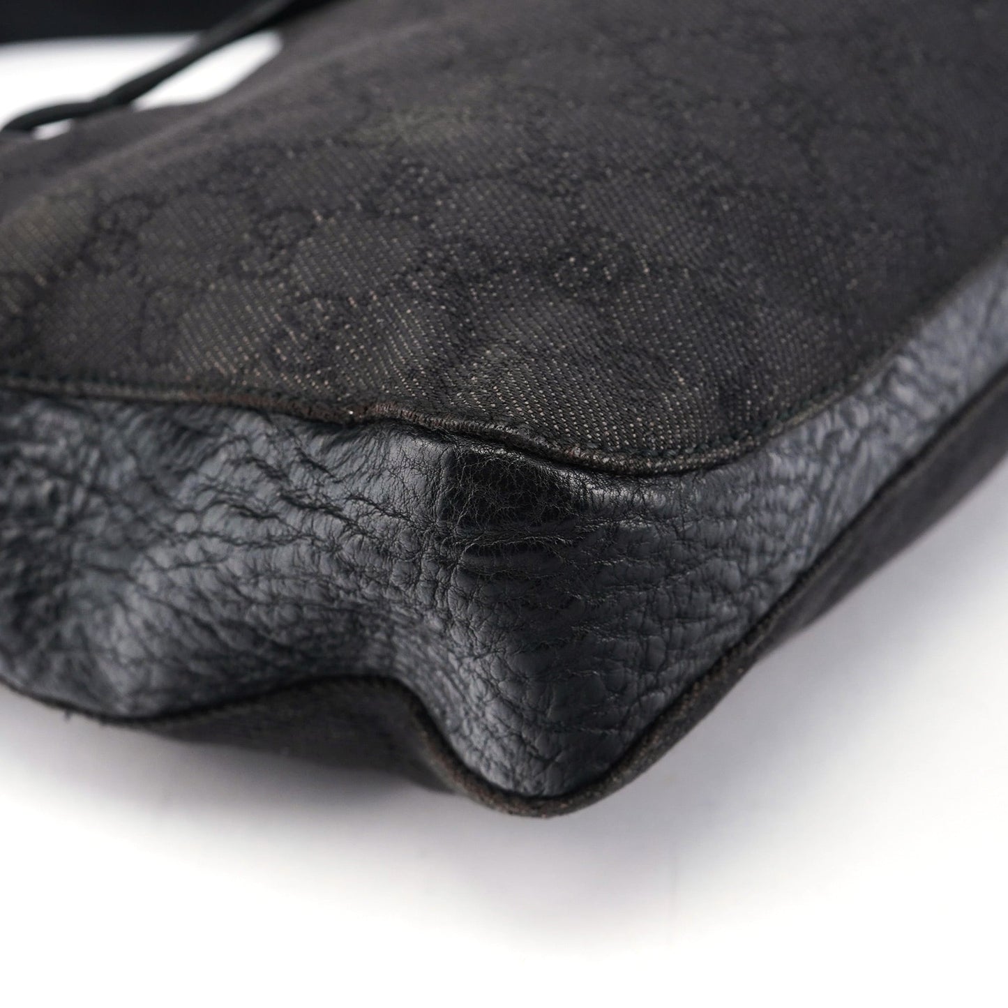 109175 Anthracite GG Horsebit Shoulder Bag