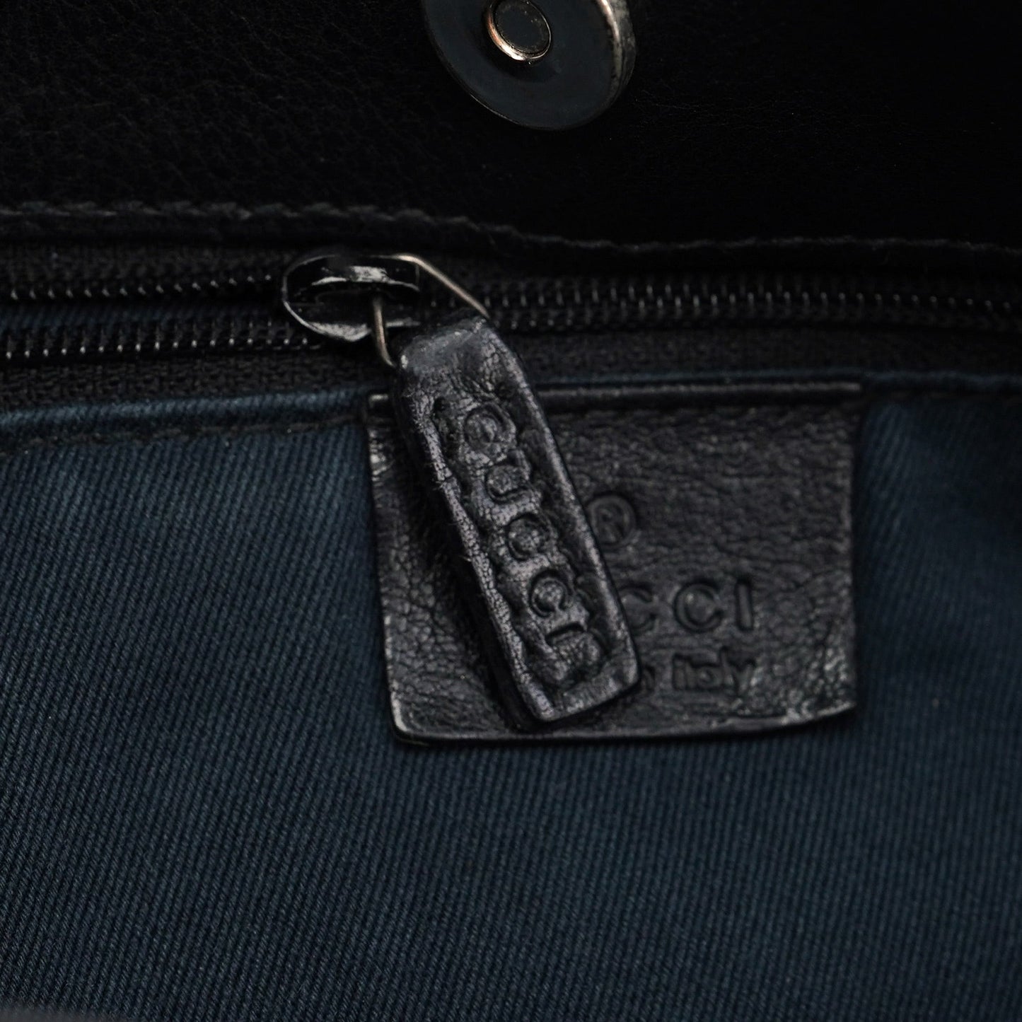 109175 Anthracite GG Horsebit Shoulder Bag