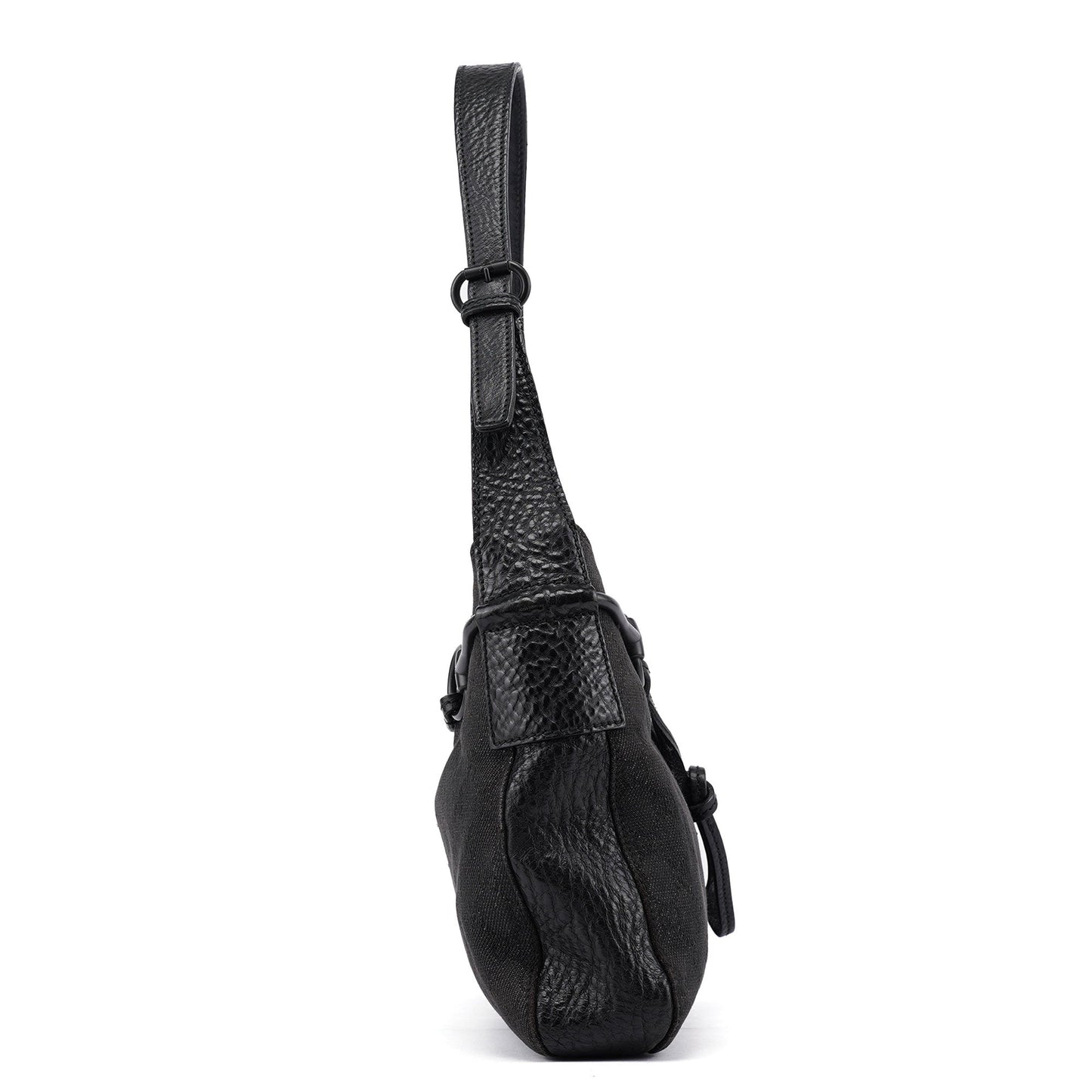 109175 Anthracite GG Horsebit Shoulder Bag