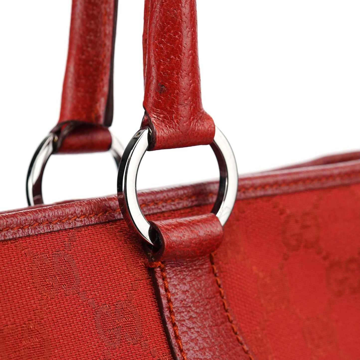 113011 Red GG Tote Bag