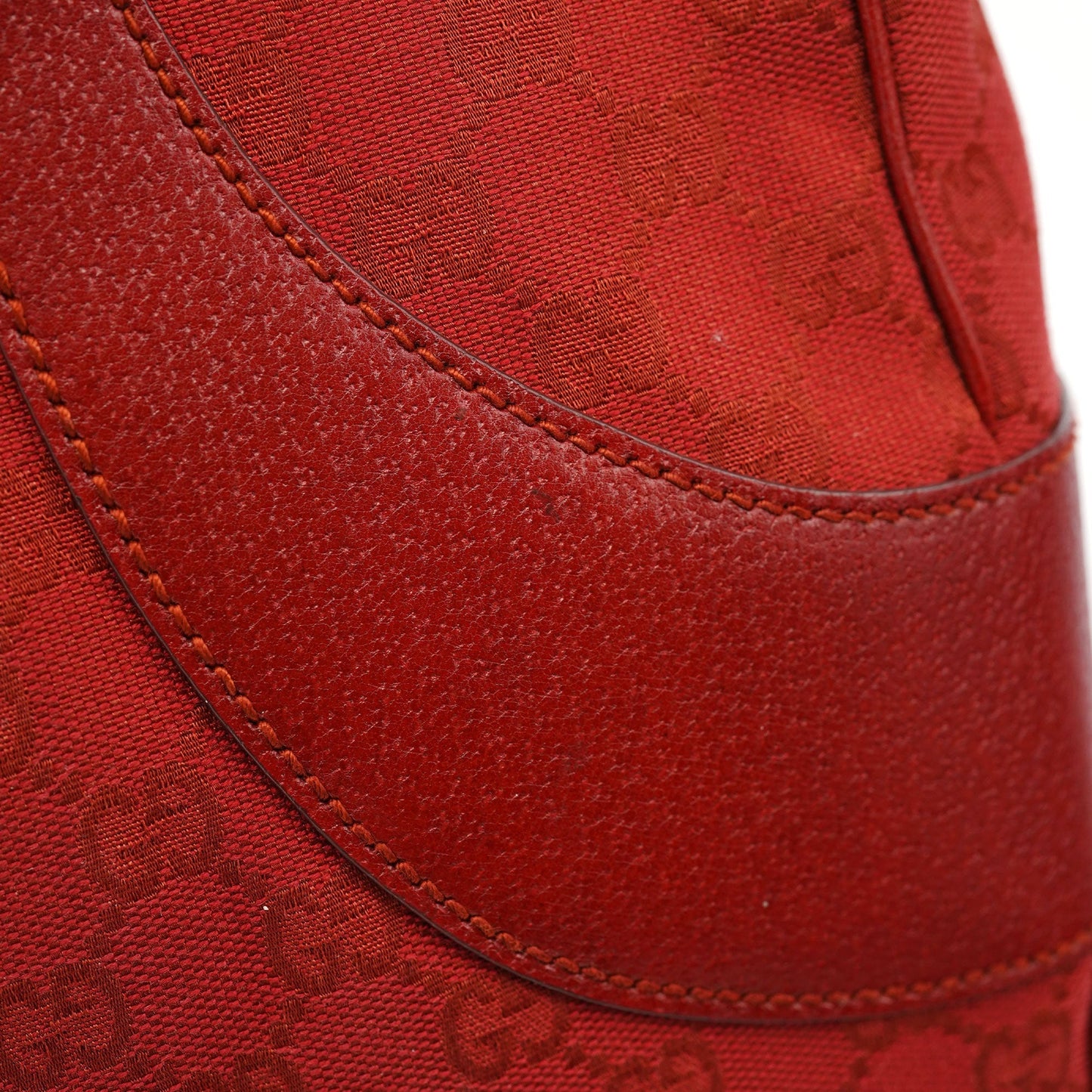 113011 Red GG Tote Bag