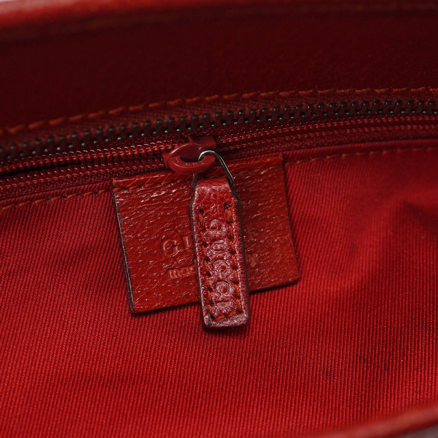 113011 Red GG Tote Bag