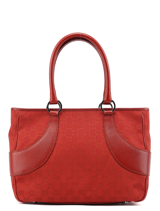 113011 Red GG Tote Bag