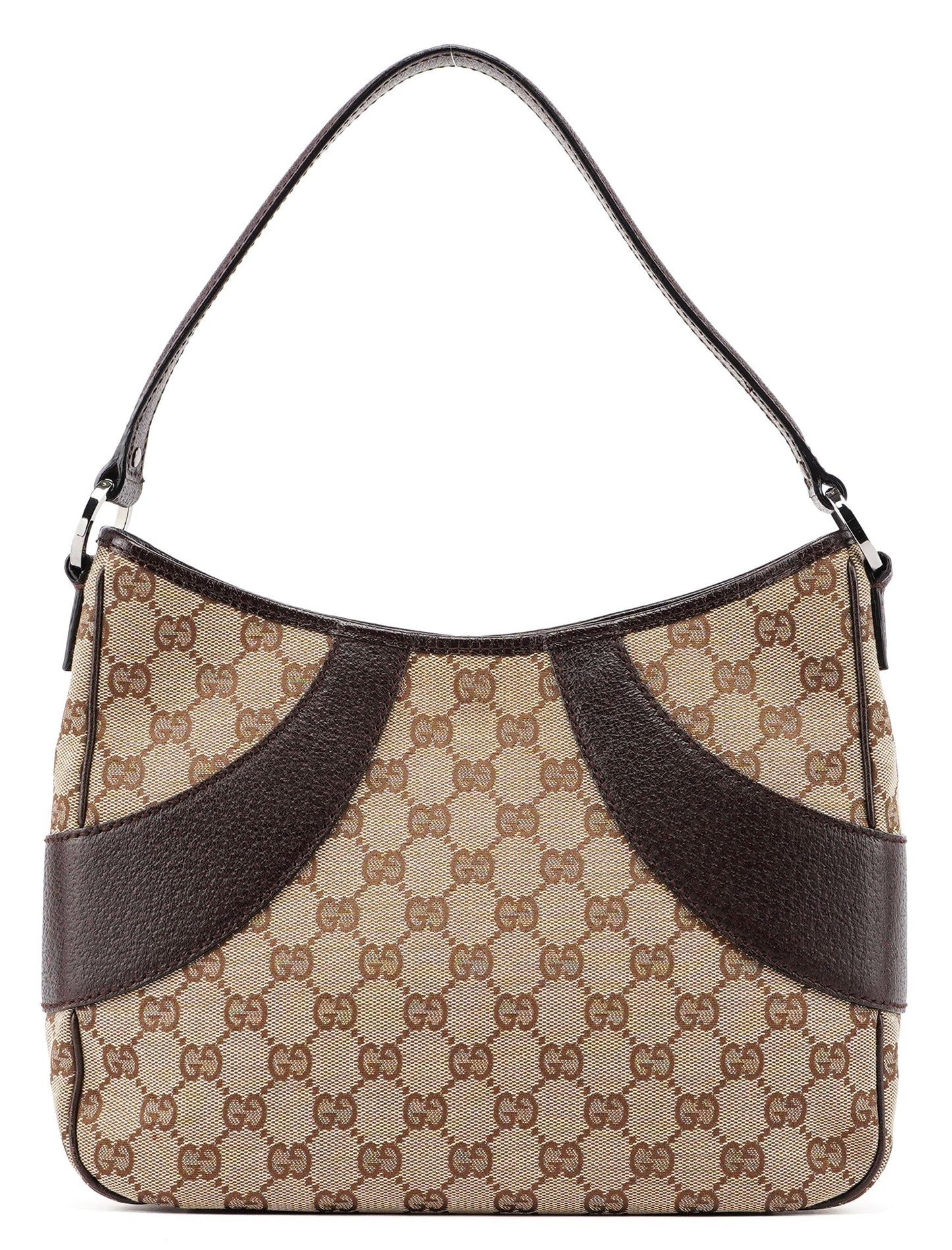 113012 Beige Brown GG Shoulder Bag
