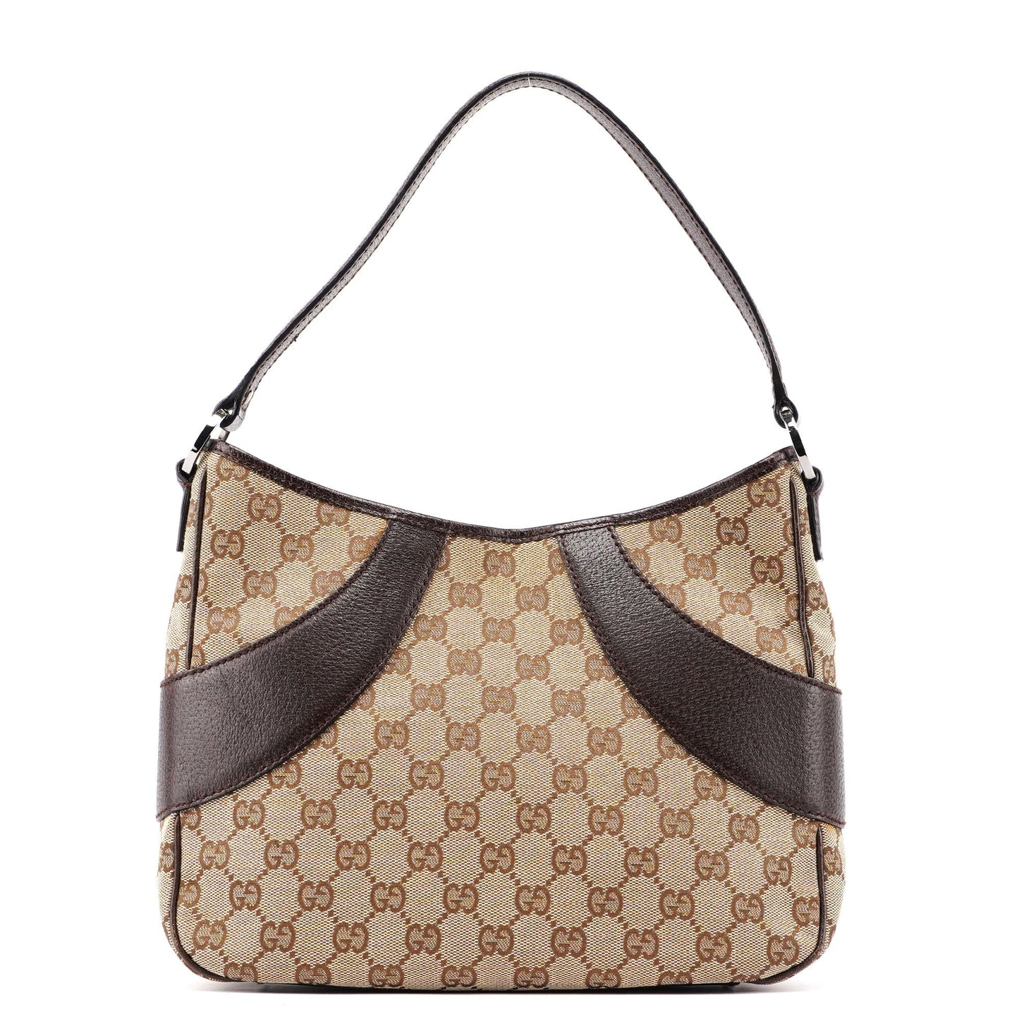 113012 Beige Brown GG Shoulder Bag