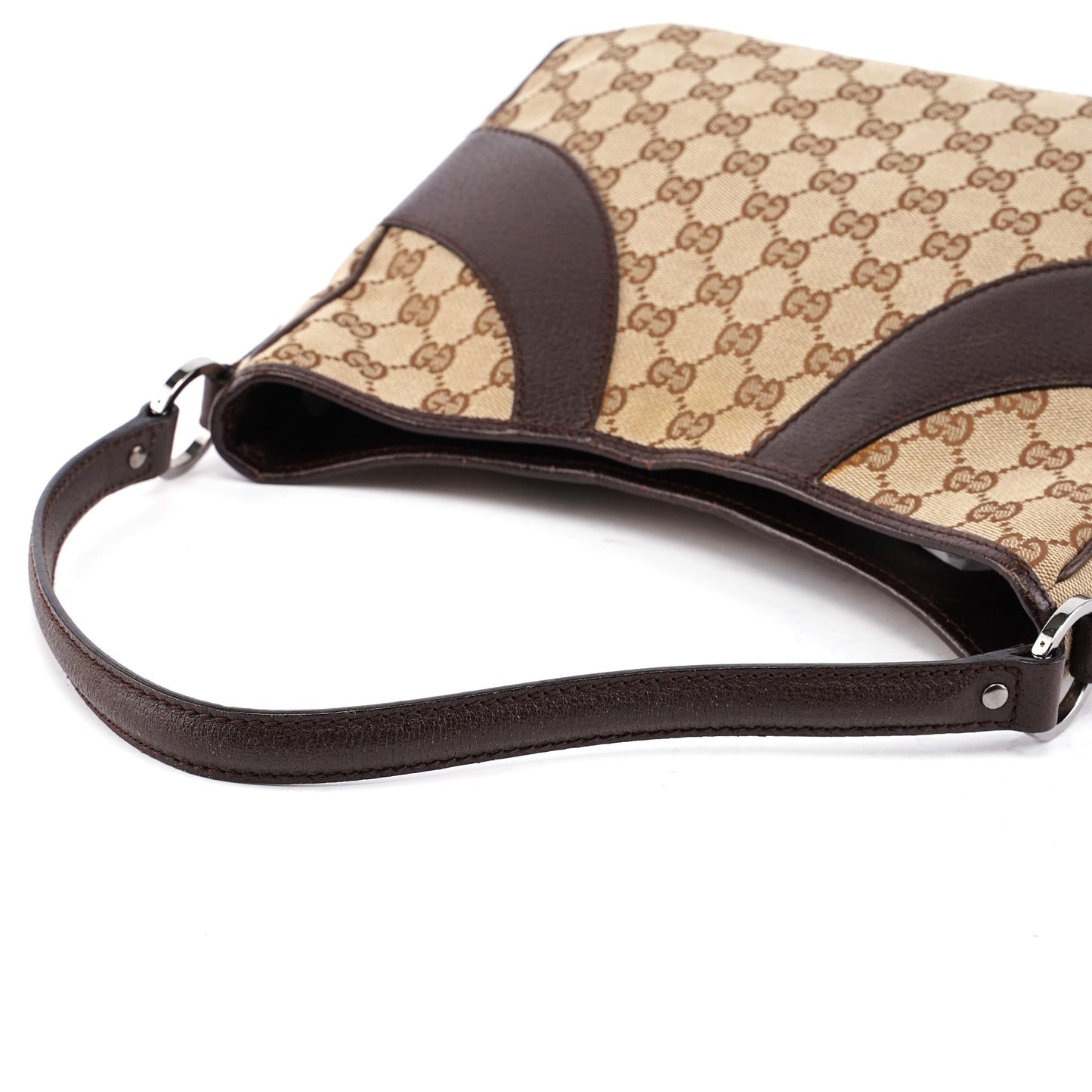113012 Beige Brown GG Shoulder Bag