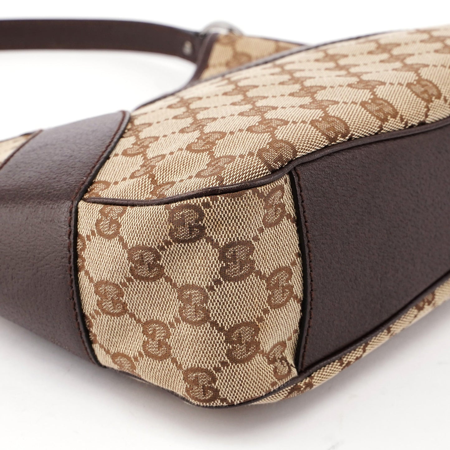 113012 Beige Brown GG Shoulder Bag