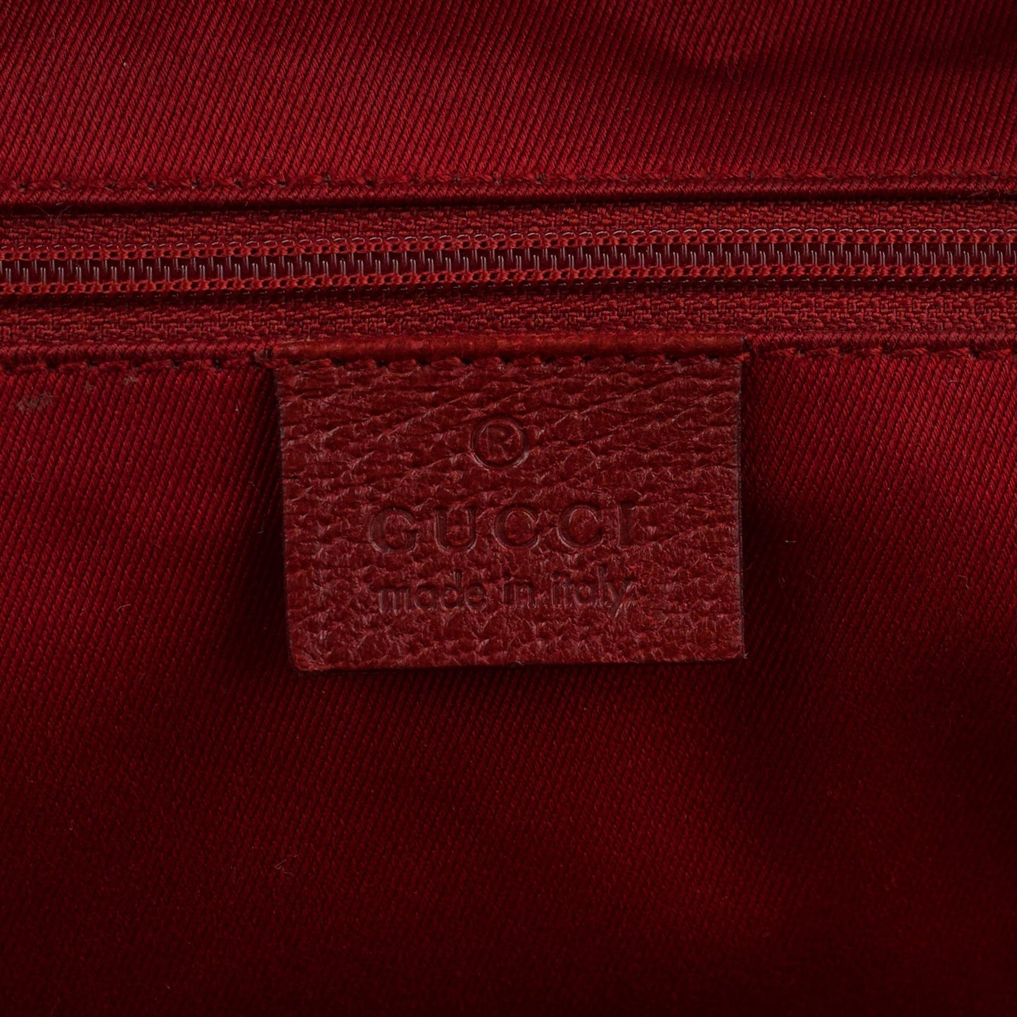 113017 Red GG Tote Bag