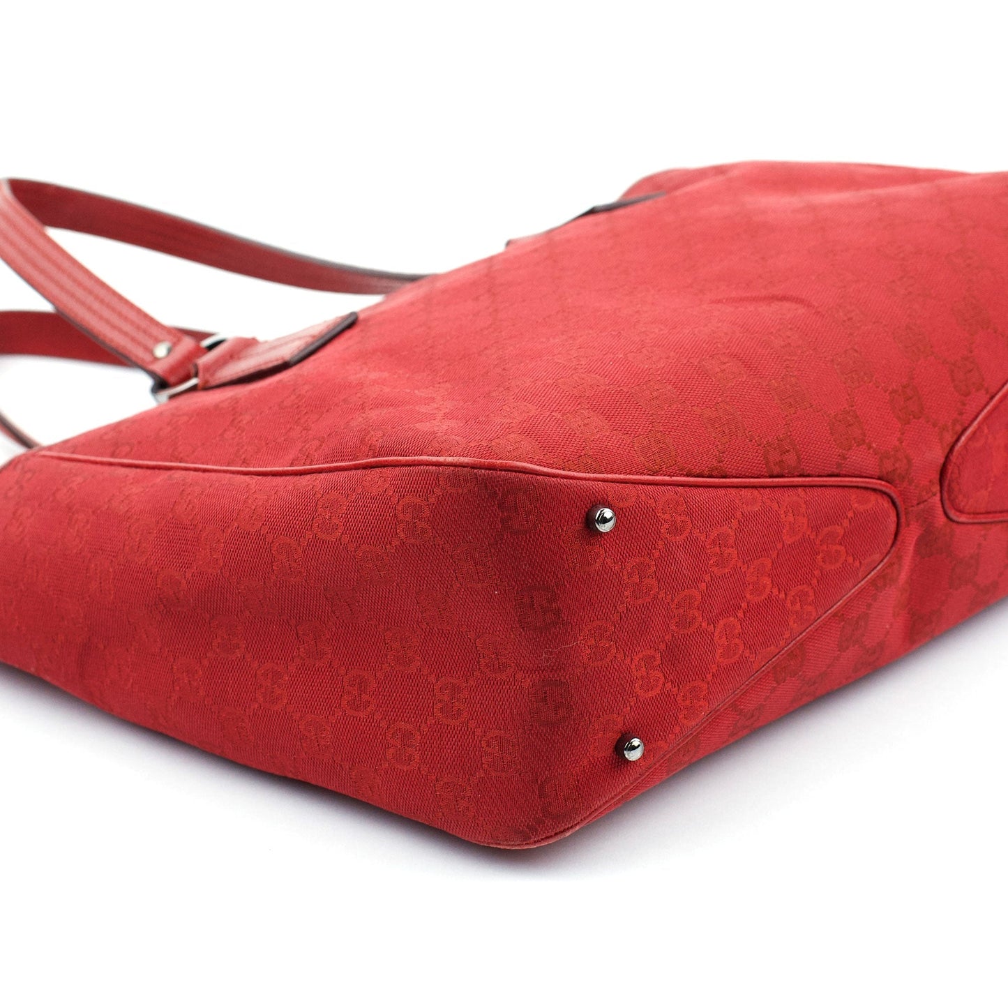 113017 Red GG Tote Bag