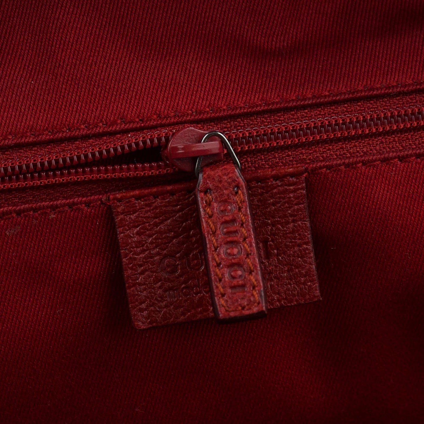 113017 Red GG Tote Bag