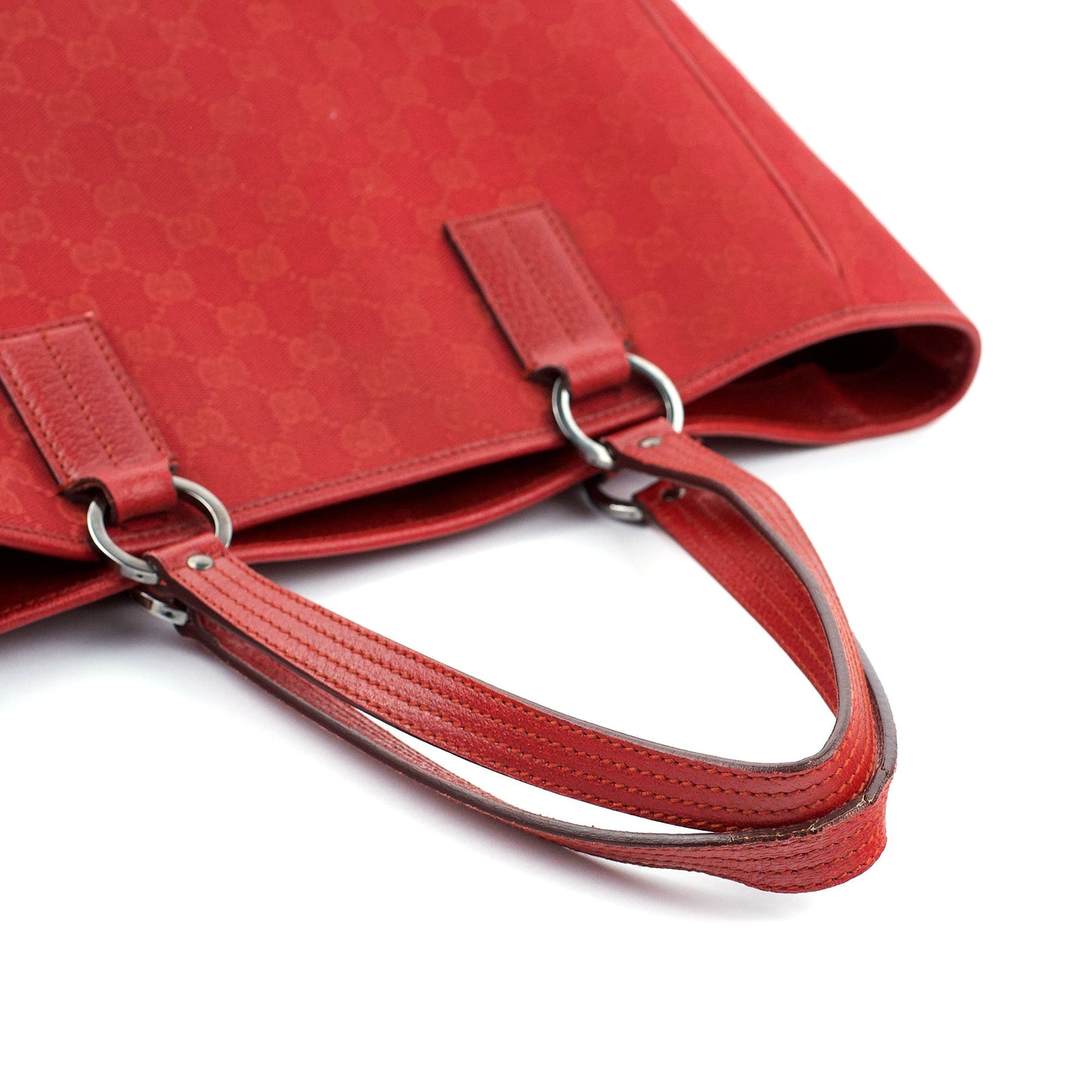 113017 Red GG Tote Bag