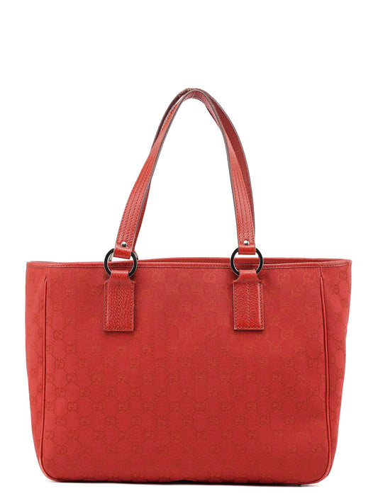 113017 Red GG Tote Bag