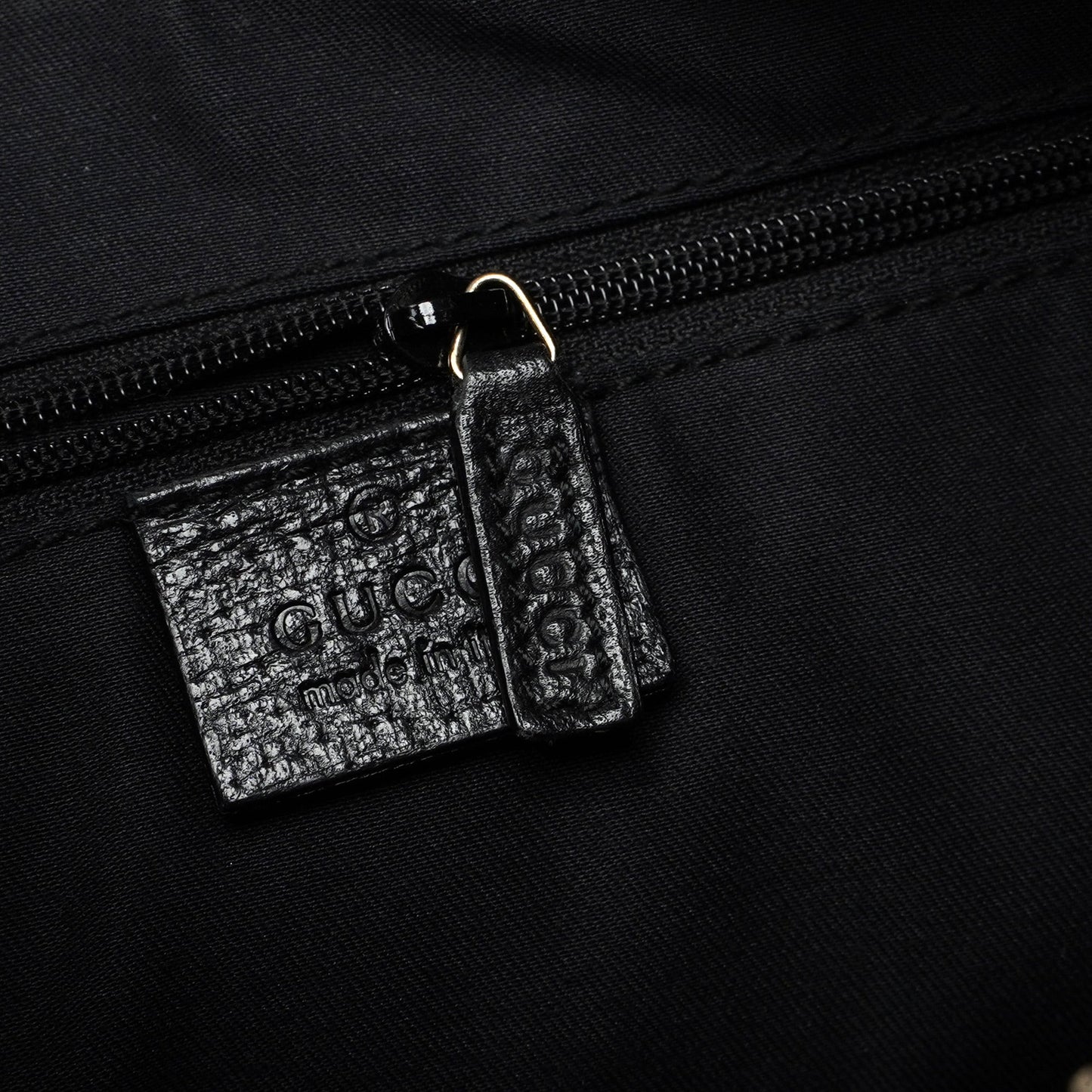 115003 Black Leather Hobo Shoulder Bag