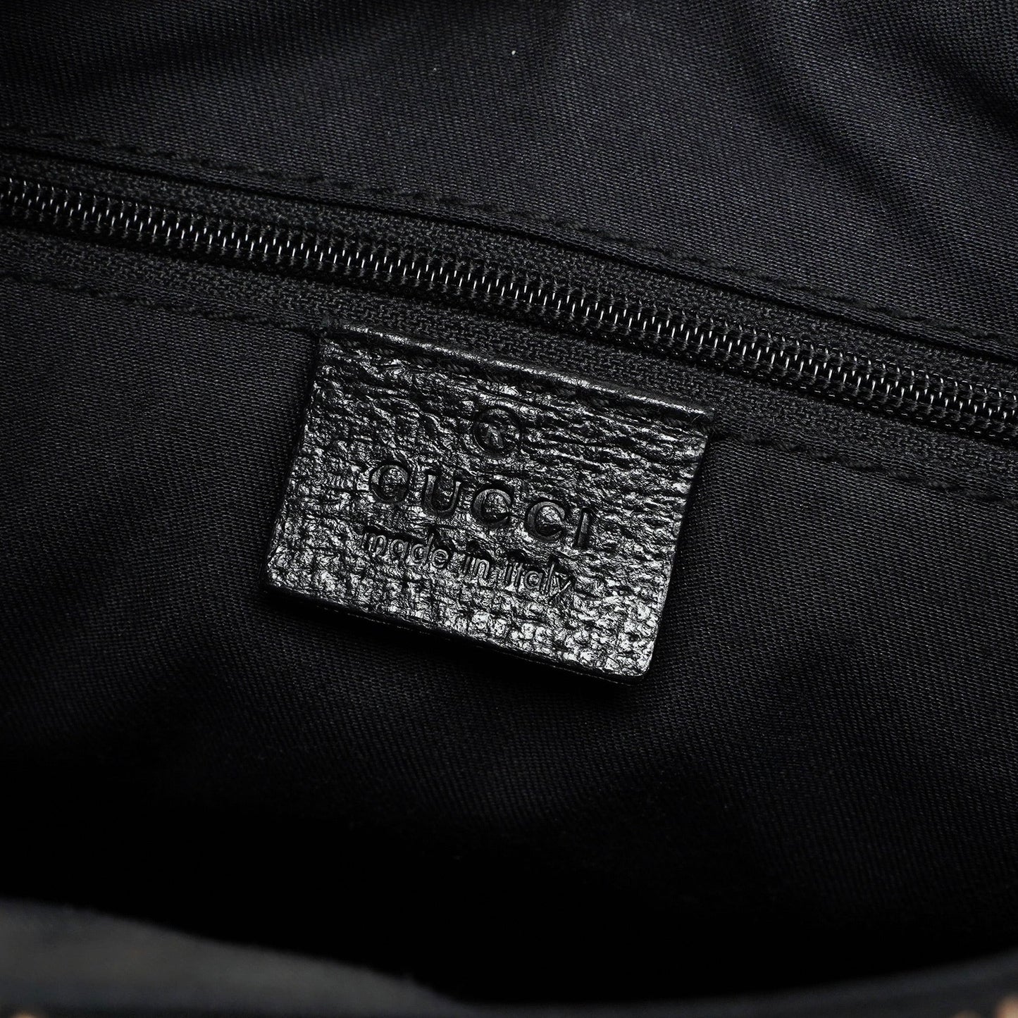 115003 Black Leather Hobo Shoulder Bag