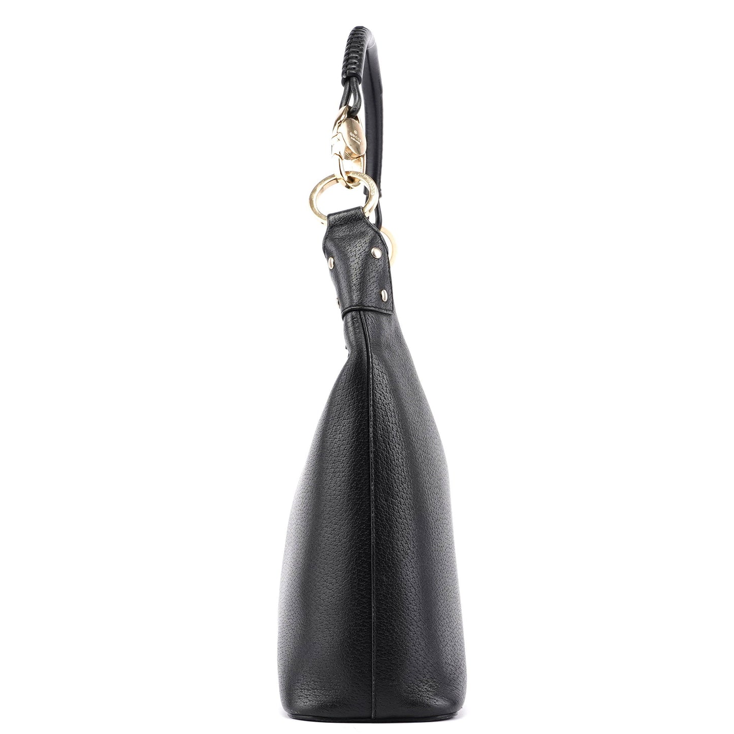 115003 Black Leather Shoulder Bag
