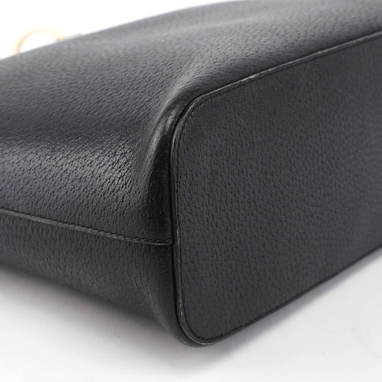 115003 Black Leather Shoulder Bag