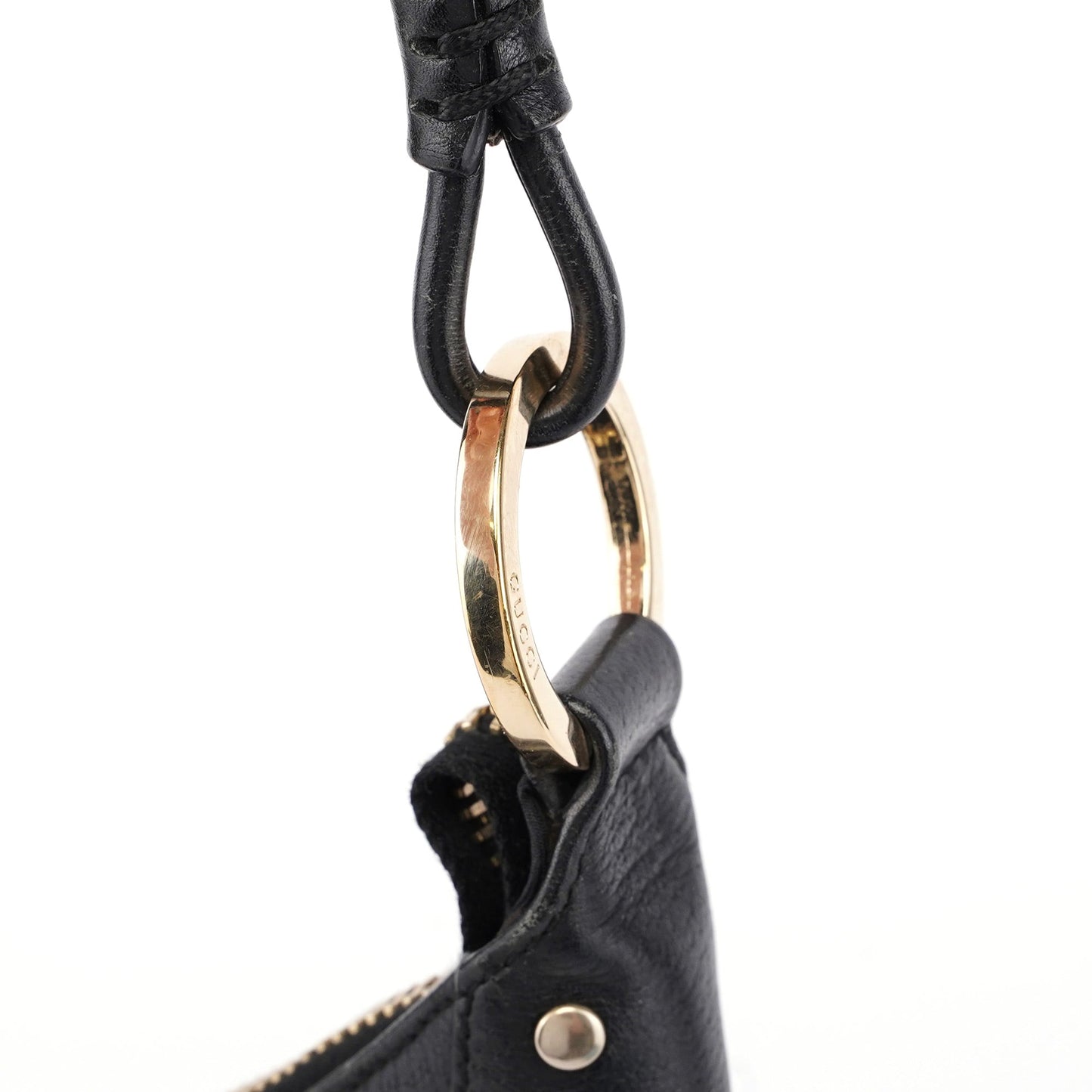 115003 Black Leather Shoulder Bag