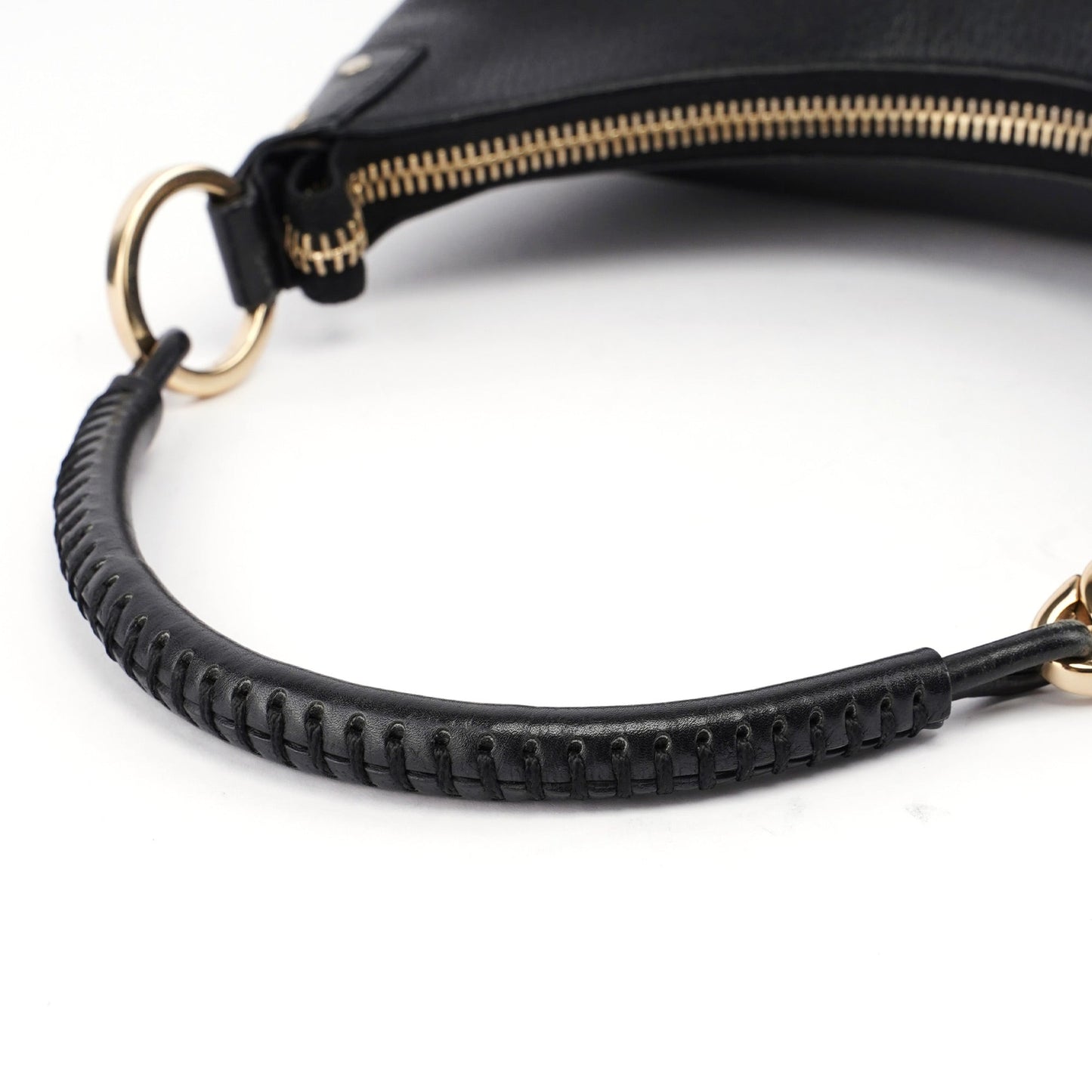 115003 Black Leather Shoulder Bag