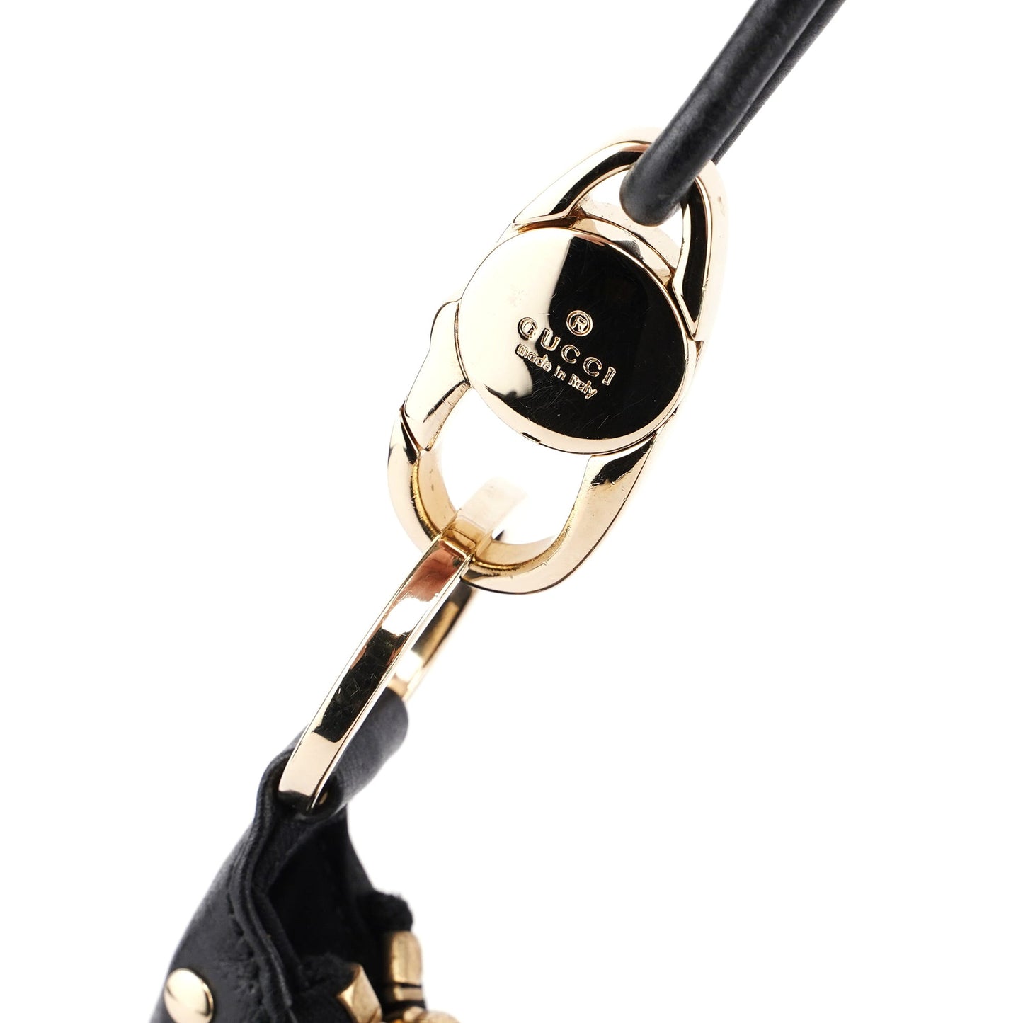 115003 Black Pebble Leather Shoulder Bag