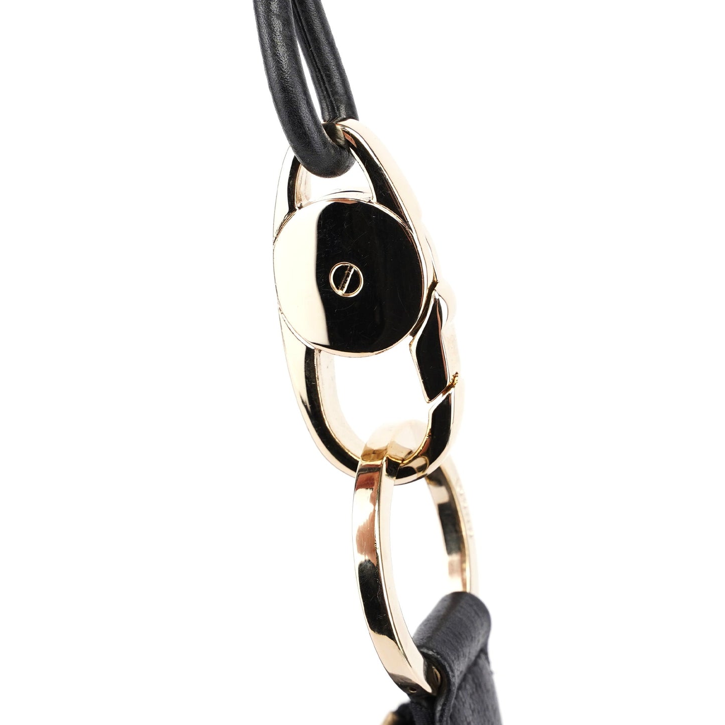 115003 Black Pebble Leather Shoulder Bag