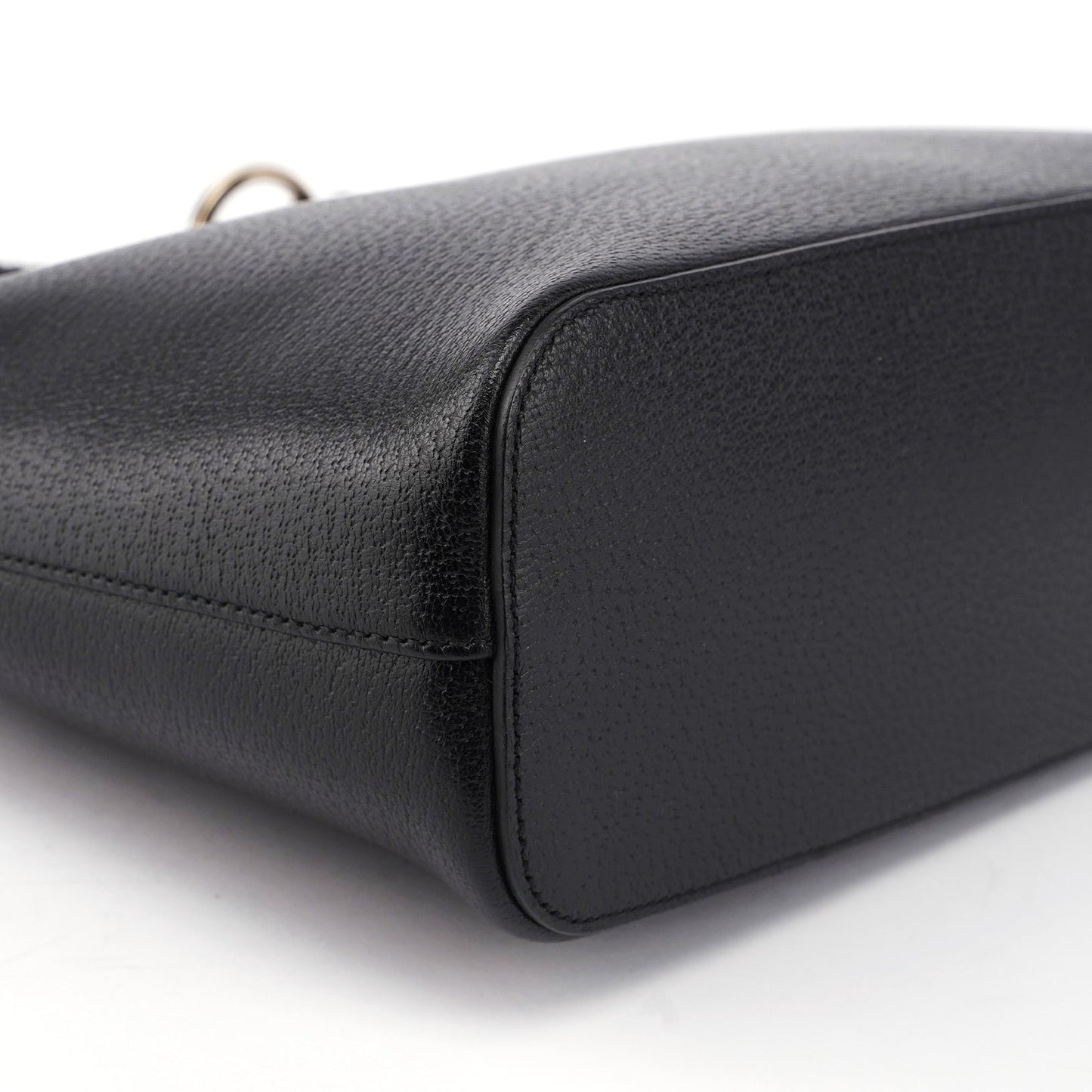 115003 Black Pebble Leather Shoulder Bag