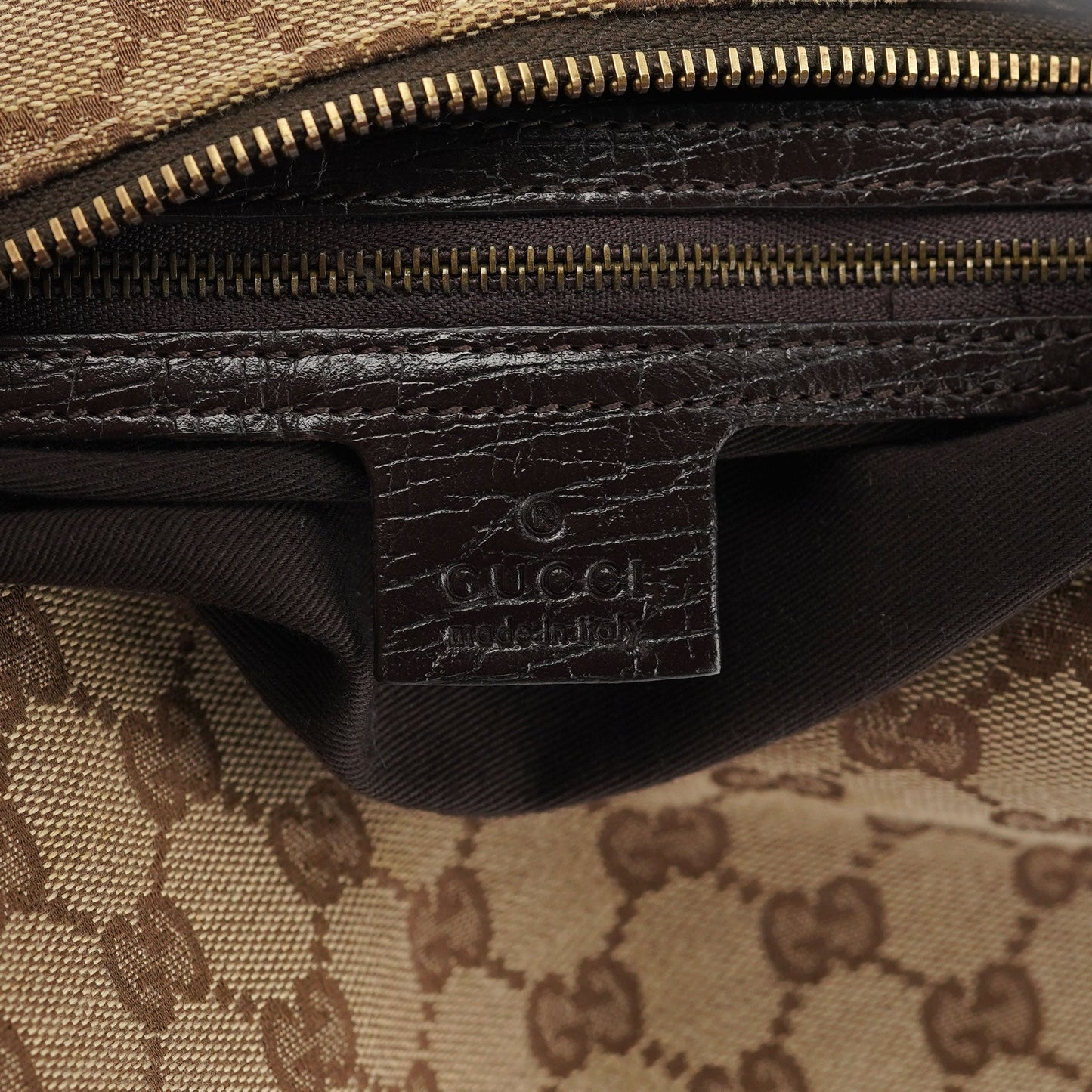 115867 Beige GG Horsebit Shoulder Bag