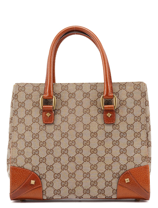 120895 Beige Brown GG Tote Bag