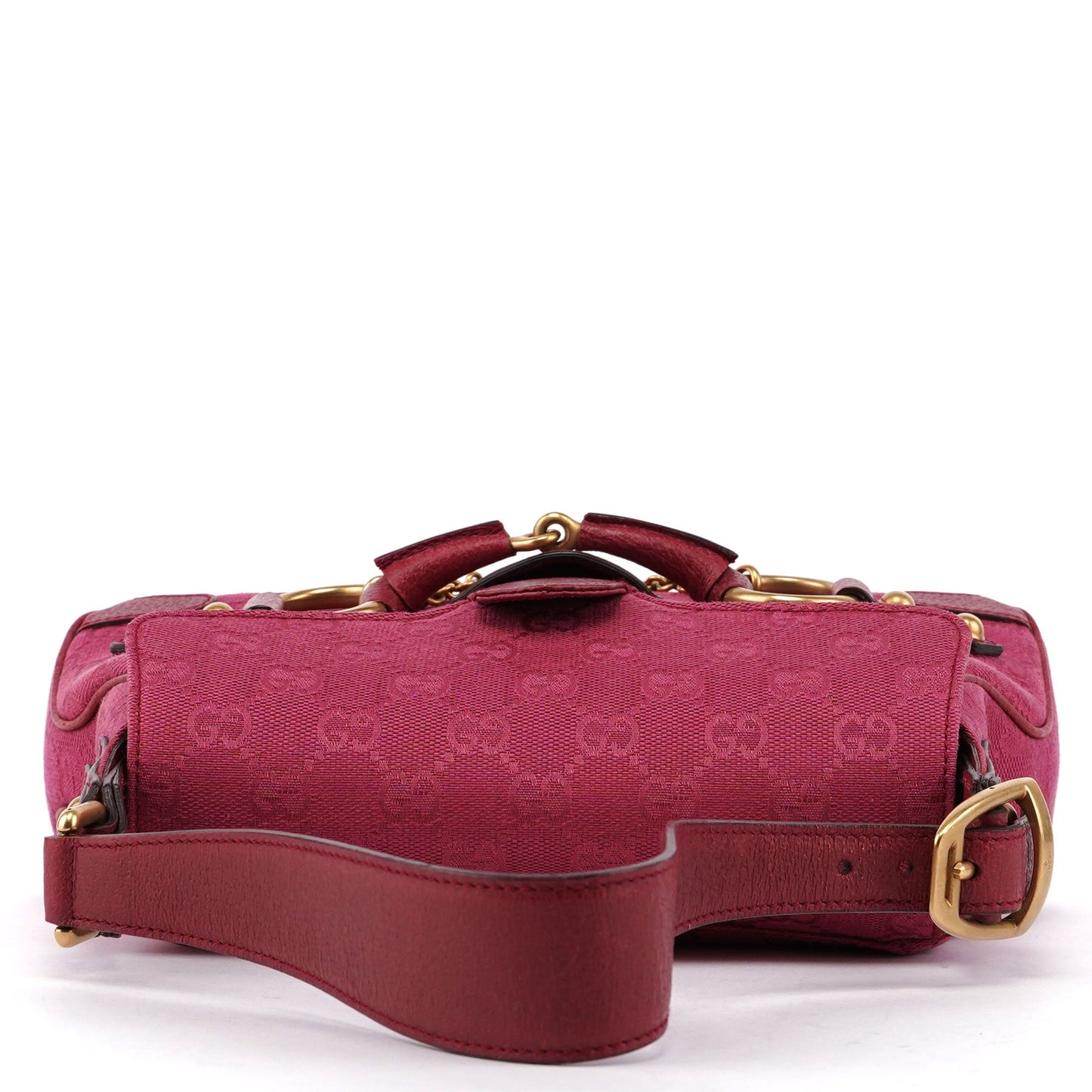 120984 Pink GG Horsebit Shoulder Bag