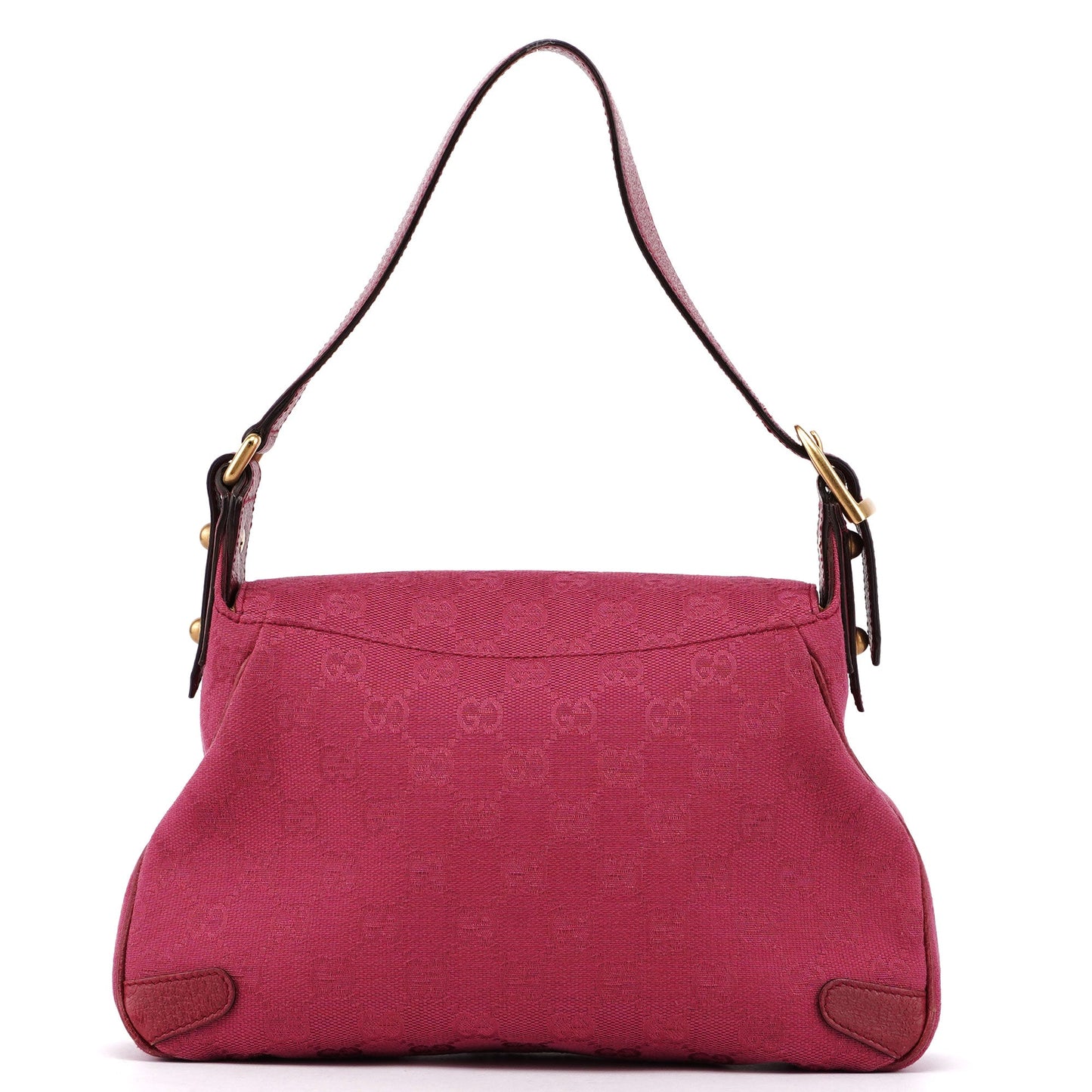 120984 Pink GG Horsebit Shoulder Bag