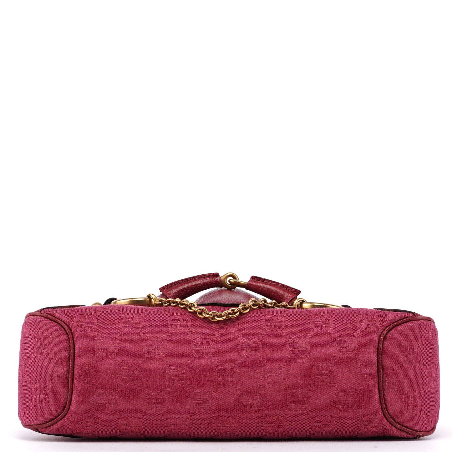 120984 Pink GG Horsebit Shoulder Bag