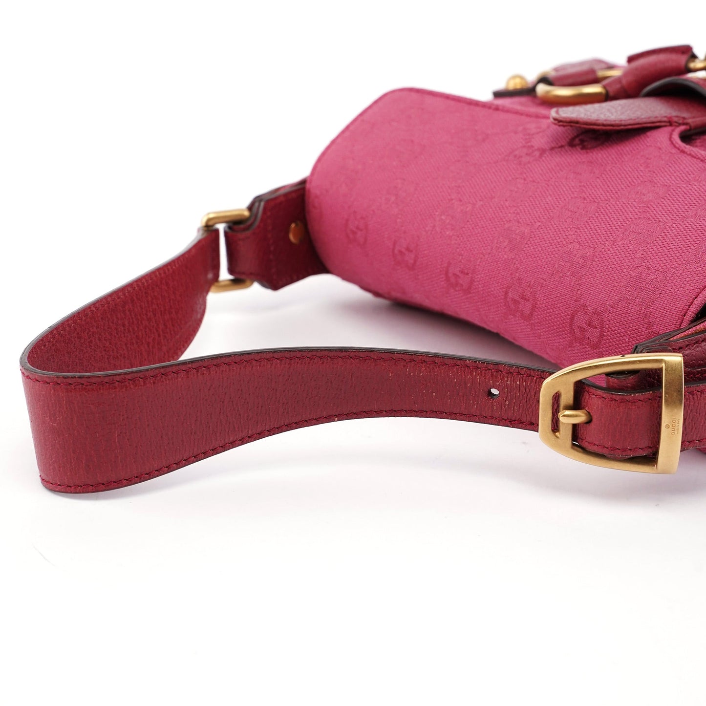 120984 Pink GG Horsebit Shoulder Bag
