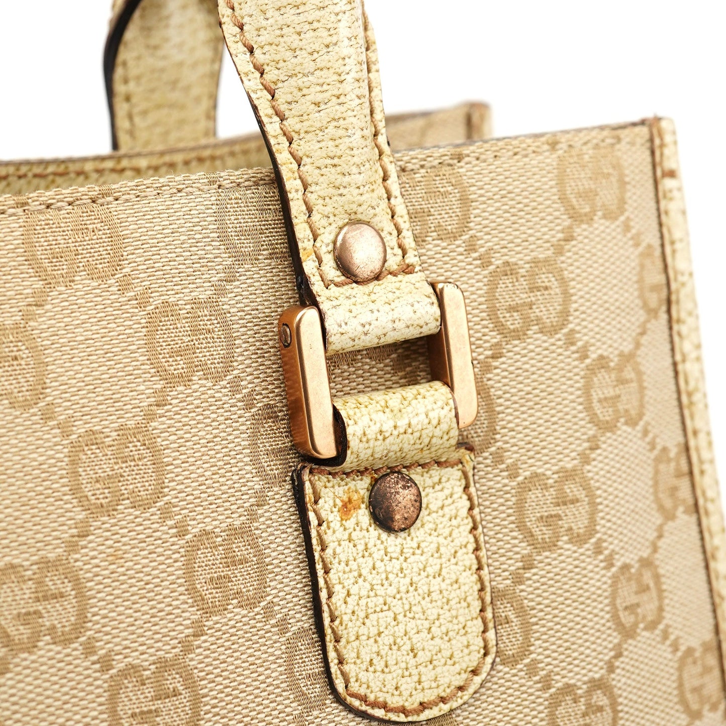 124261 Beige GG Tote Bag