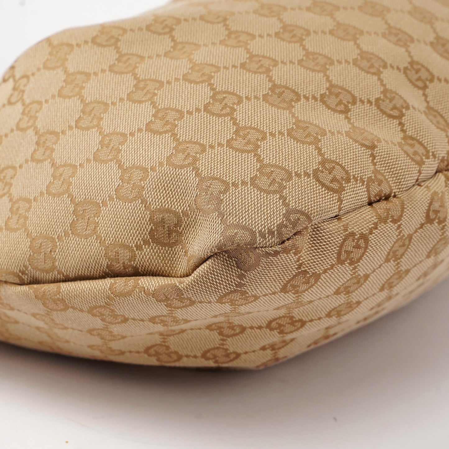 124293 Beige GG Bamboo Dual Handle Bag